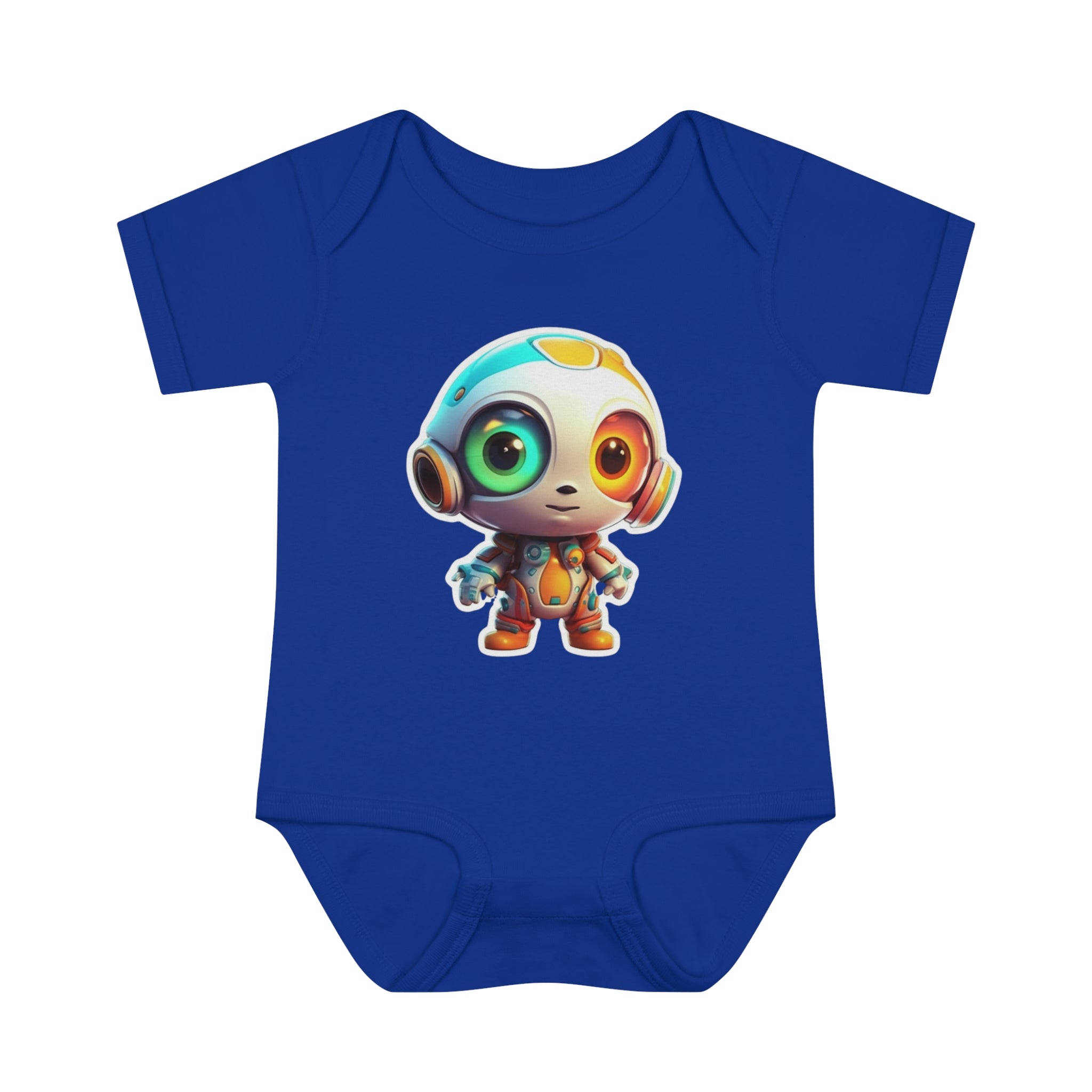 Infant Baby Rib Bodysuit - Buzz, Robot Pop Art 05