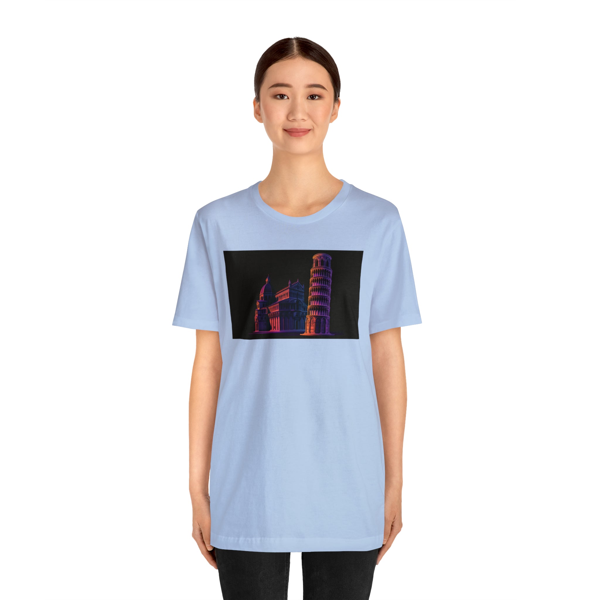 Unisex Jersey Short Sleeve Tee - Leaning Tower of Pisa, Italy