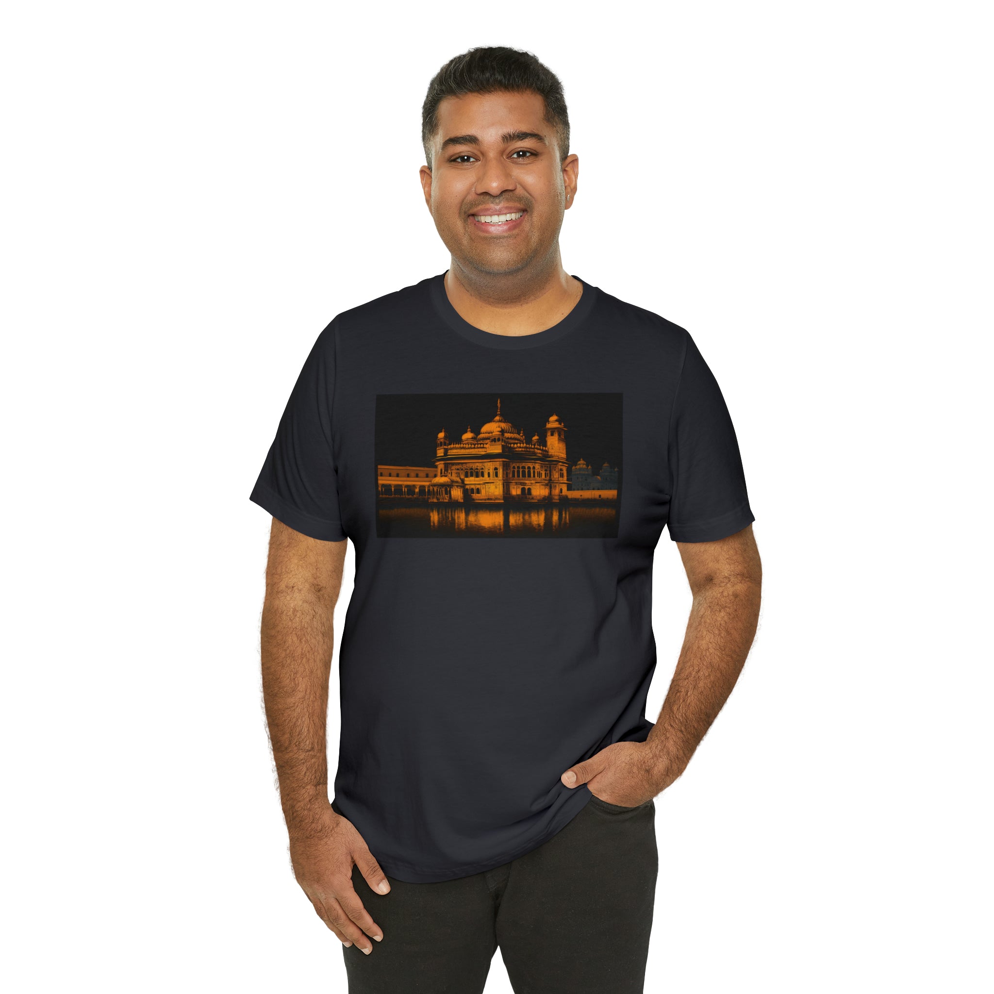 Unisex Jersey Short Sleeve Tee - Golden Temple, India