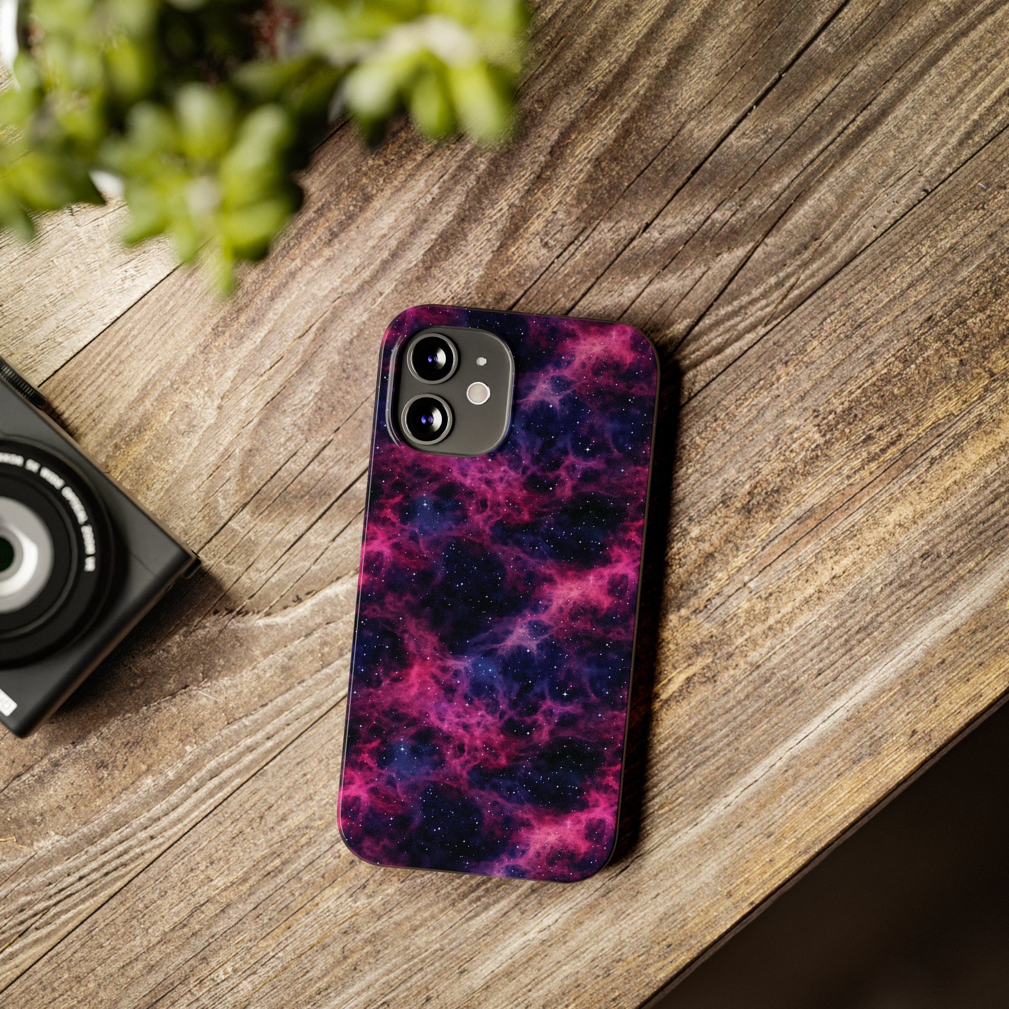 Slim Phone Cases (AOP) - Seamless Fantasy Galaxies 02