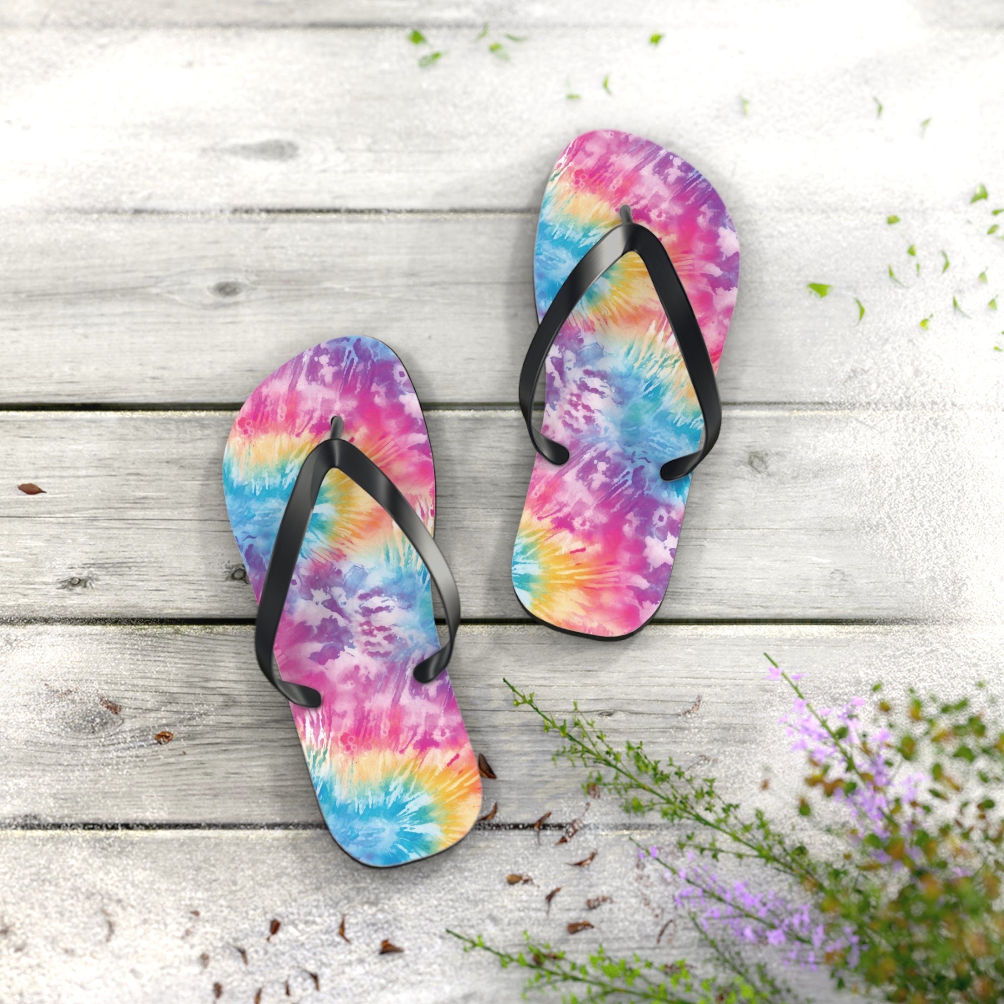 Flip Flops (AOP) - Tie Dye Designs 04