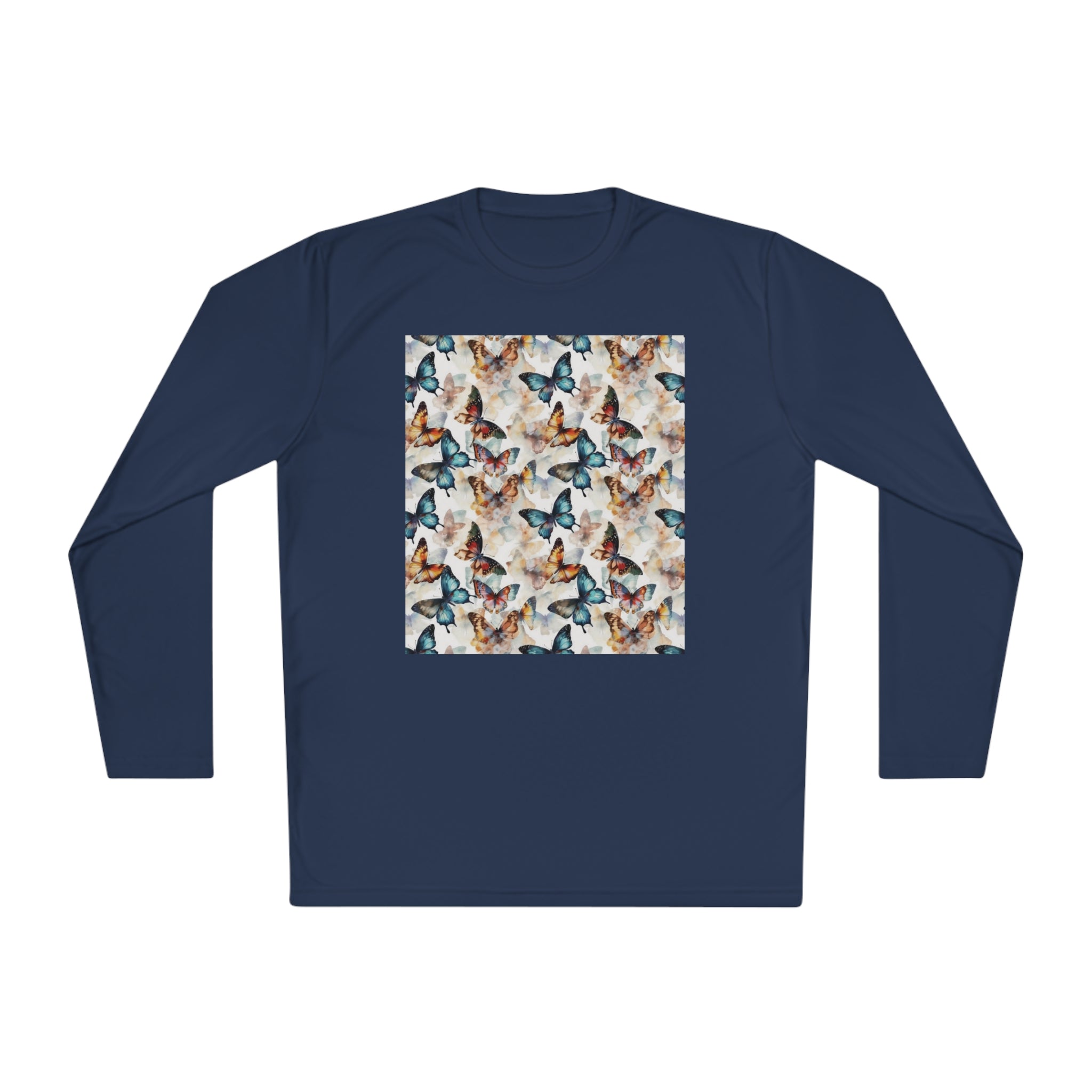 Unisex Lightweight Long Sleeve Tee (AOP) - Abstract Designs 08