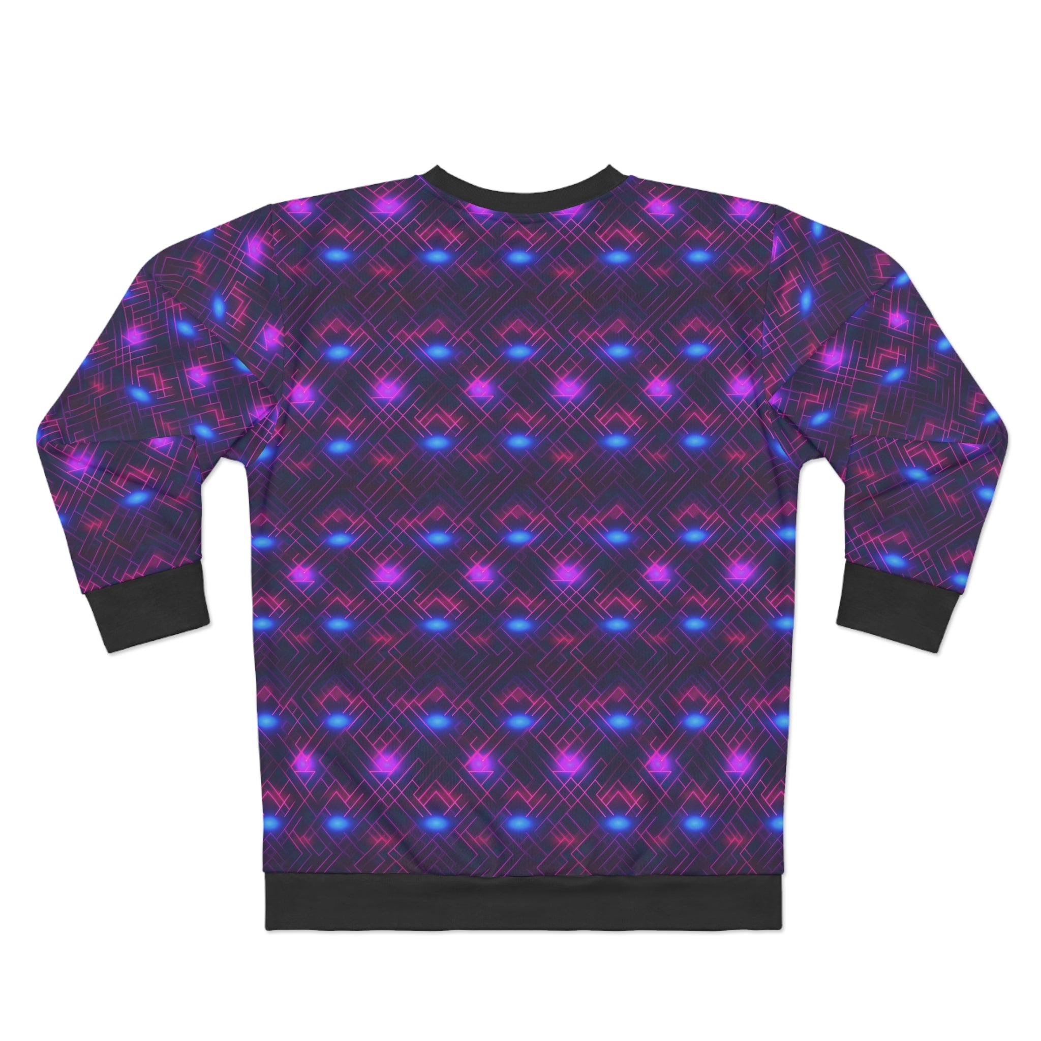 Unisex Sweatshirt (AOP) - Seamless Synthwave Designs 02