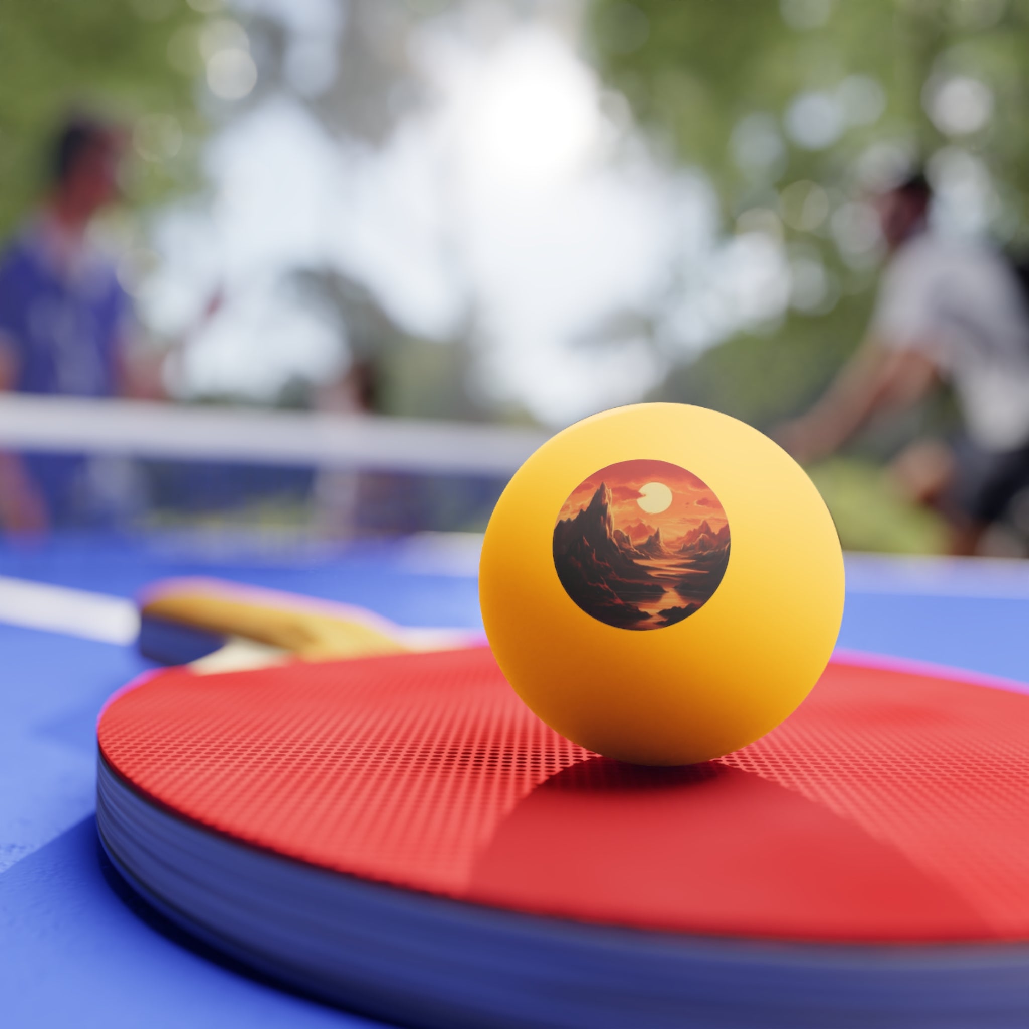 Ping Pong Balls, 6 pcs - Pop Art - Golden Hour Designs 04
