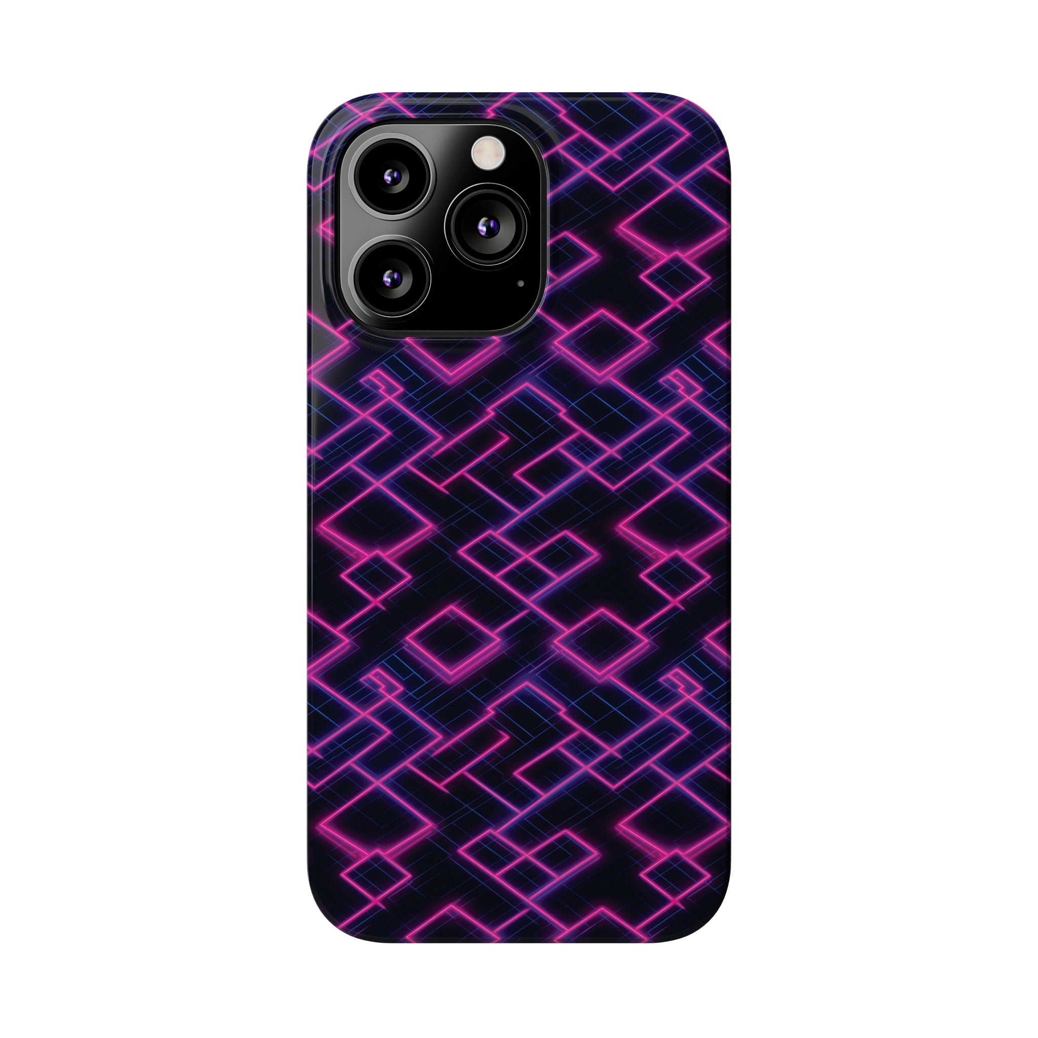 Slim Phone Cases (AOP) - Seamless Synthwave Designs 01