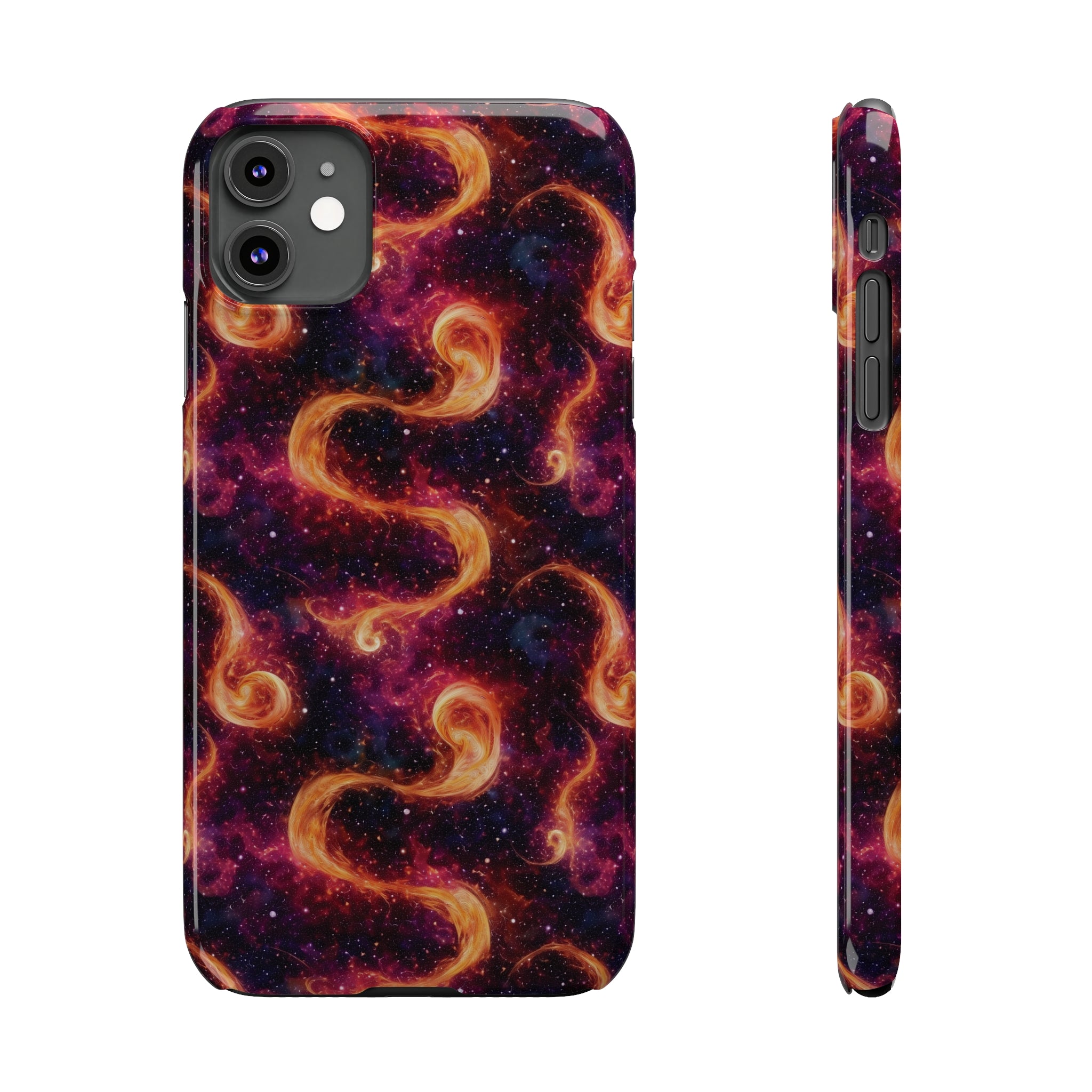 Slim Phone Cases (AOP) - Seamless Fantasy Galaxies 03