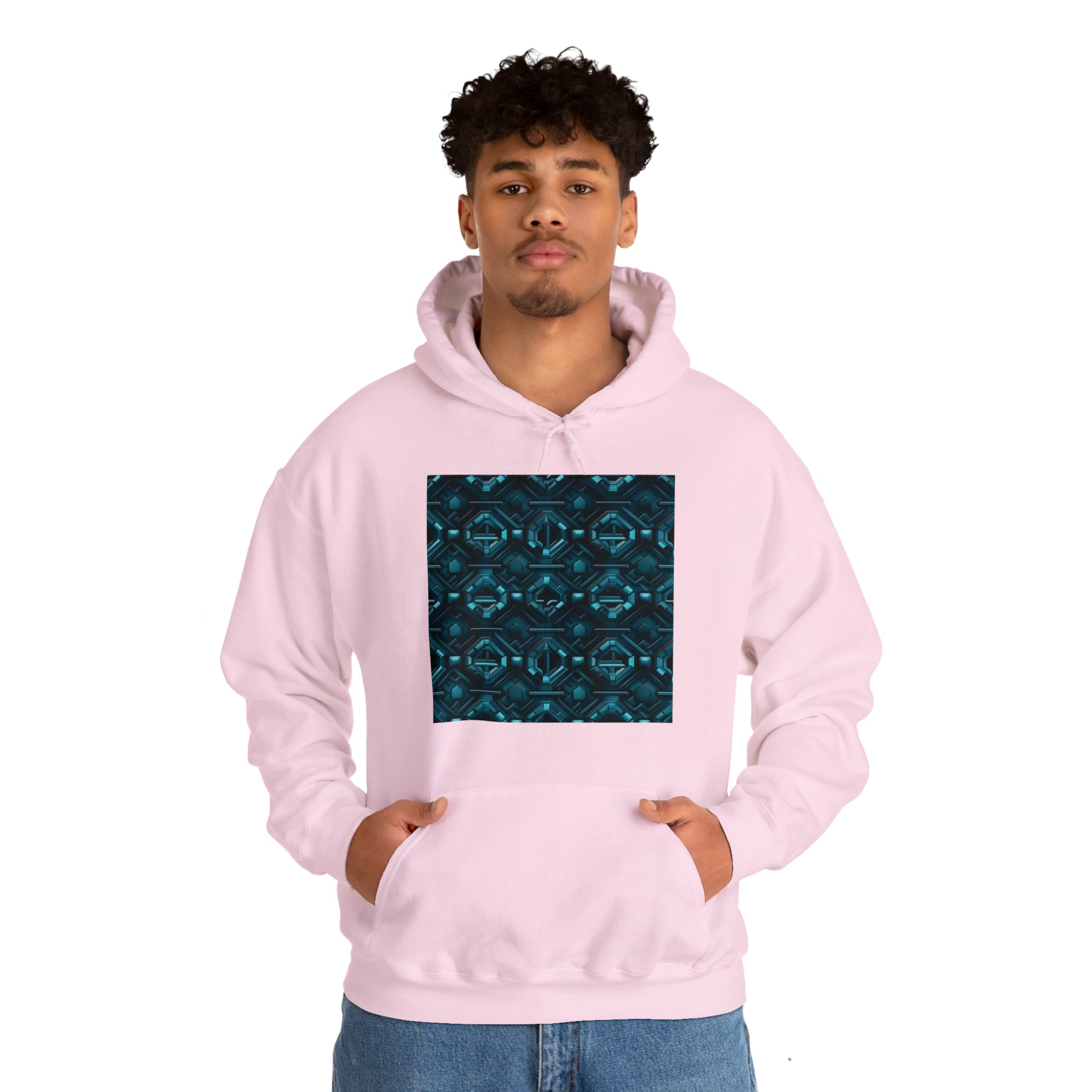 Unisex Heavy Blend™ Hooded Sweatshirt - Abstract Neon Designs 08