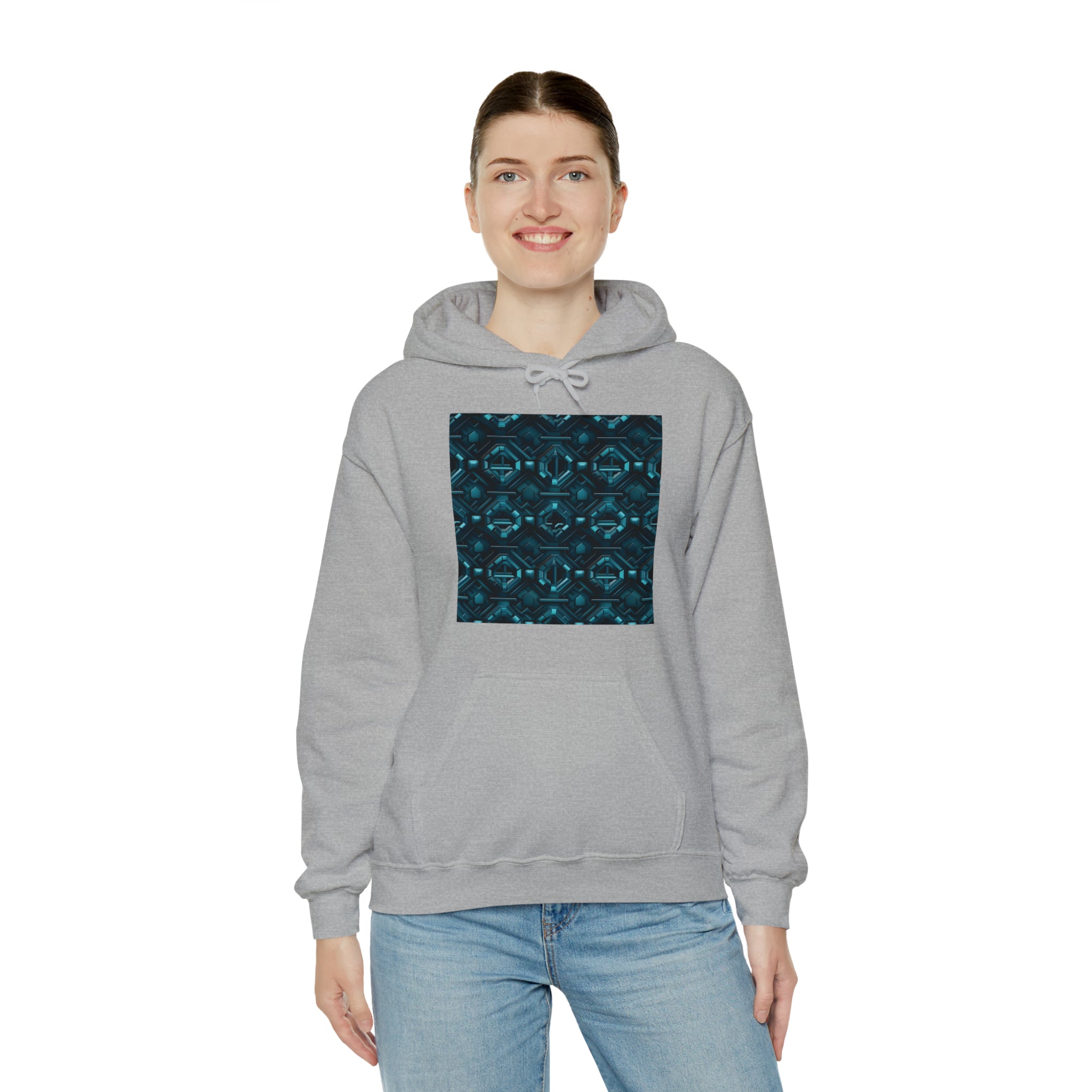 Unisex Heavy Blend™ Hooded Sweatshirt - Abstract Neon Designs 08