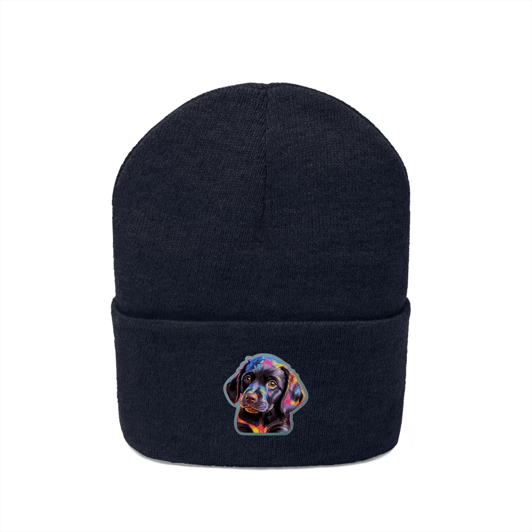 Knit Beanie - Puppy Pop Art 02