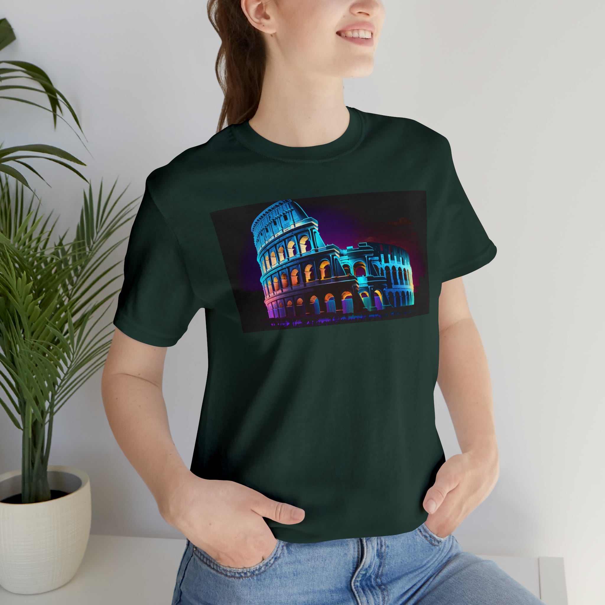 Unisex Jersey Short Sleeve Tee - Colosseum, Italy