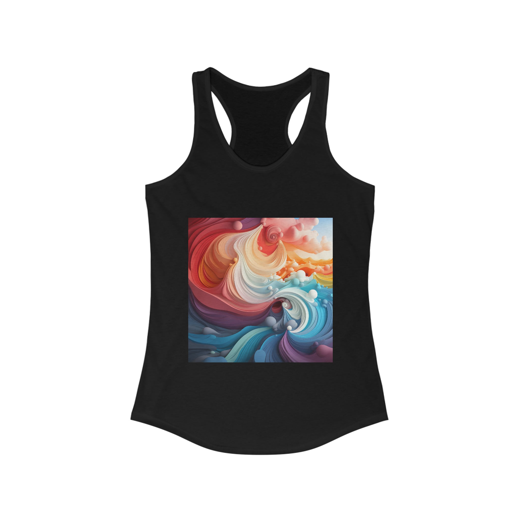 Women's Ideal Racerback Tank - Vector Art Design 15