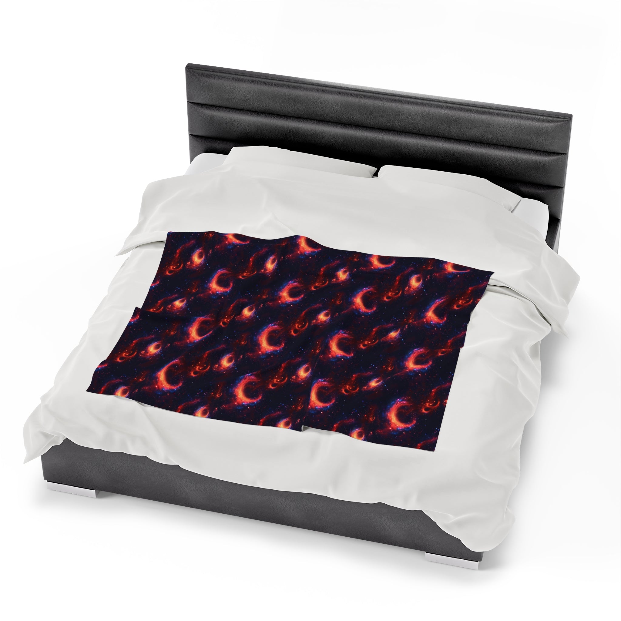 Velveteen Plush Blanket (AOP) - Fantasy Galaxies 10