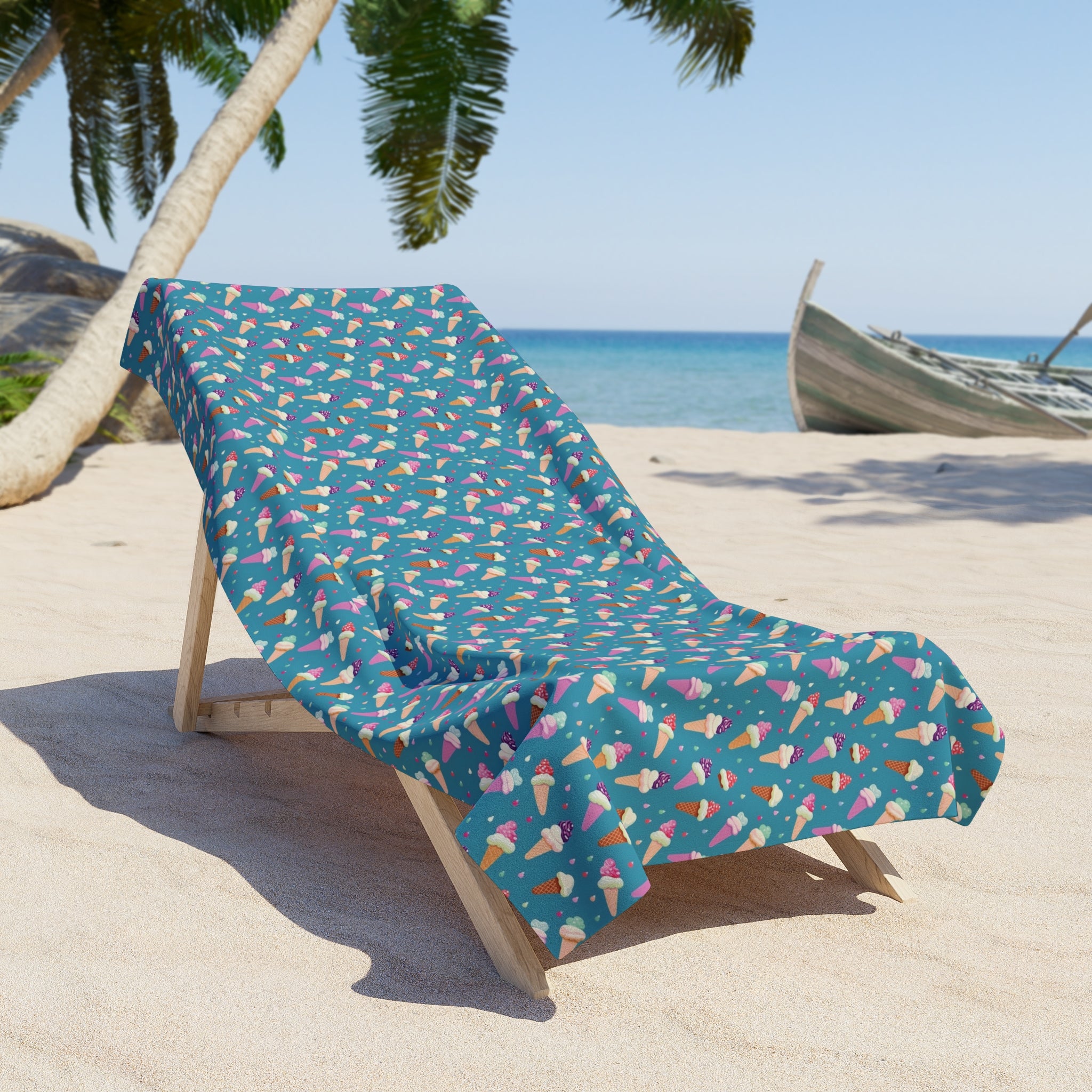Beach Towel (AOP) - Seamless Summer Designs 04