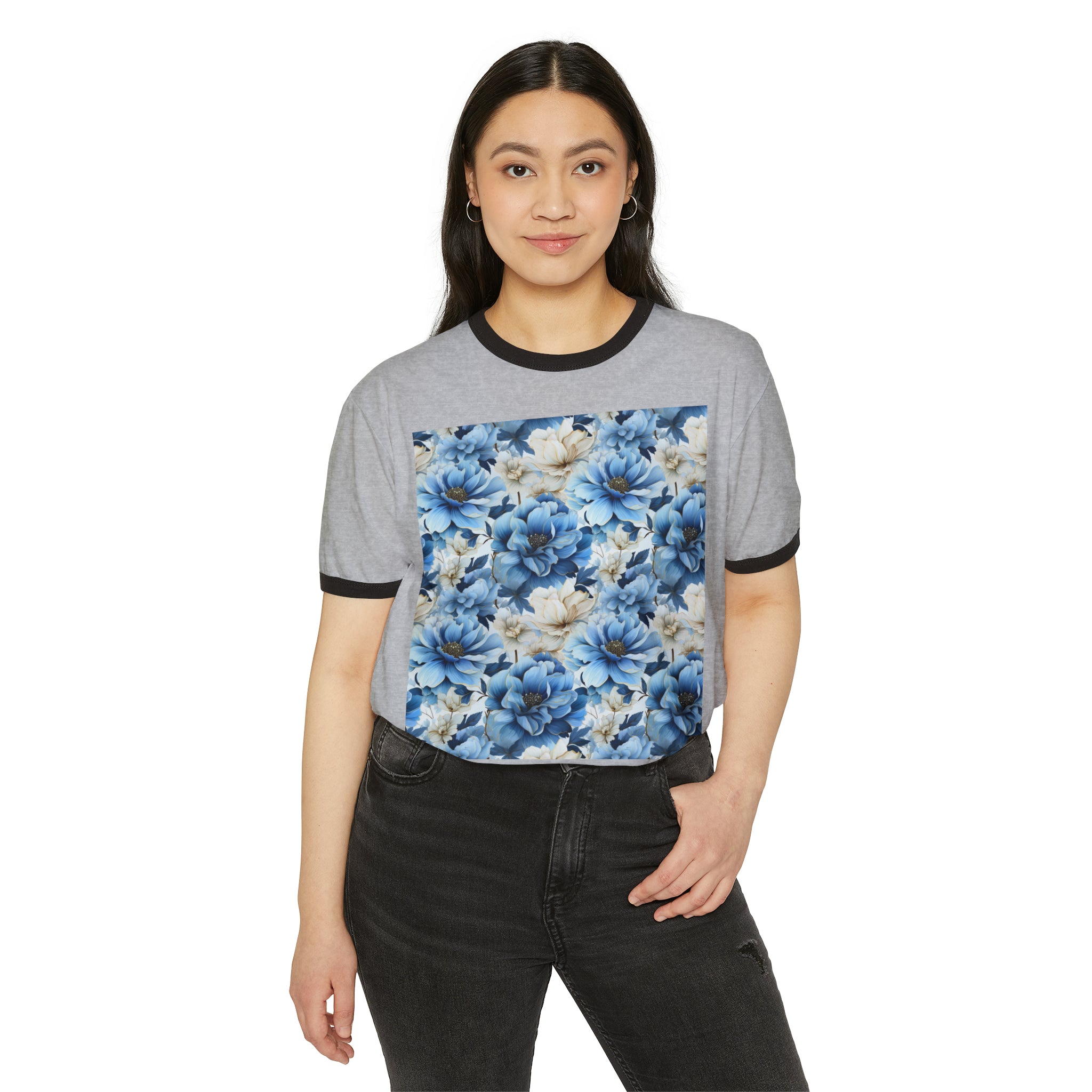 Unisex Cotton Ringer T-Shirt - Abstract Designs 09