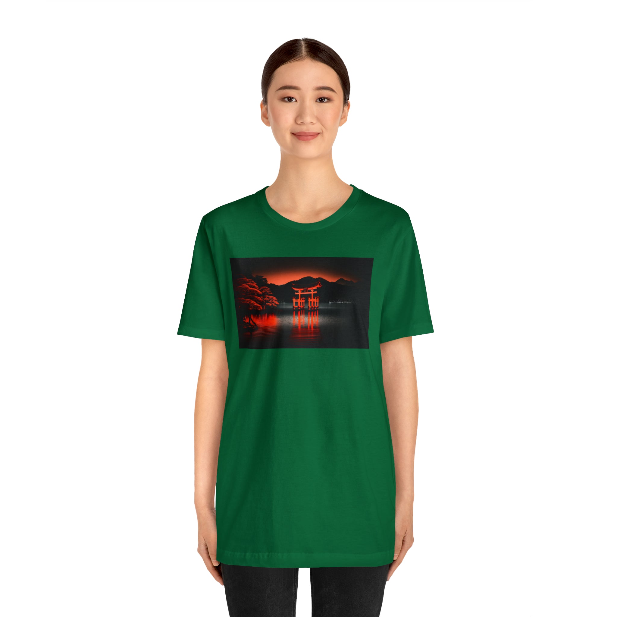 Unisex Jersey Short Sleeve Tee - Itsukushima Shrine, Japan