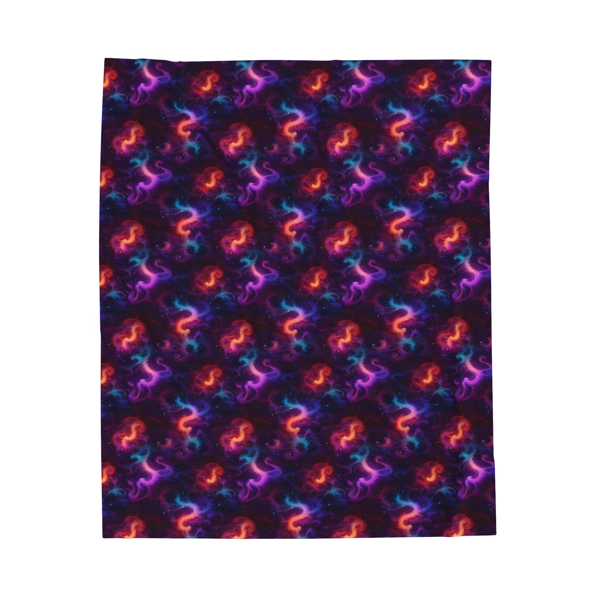 Velveteen Plush Blanket (AOP) - Fantasy Galaxies 04