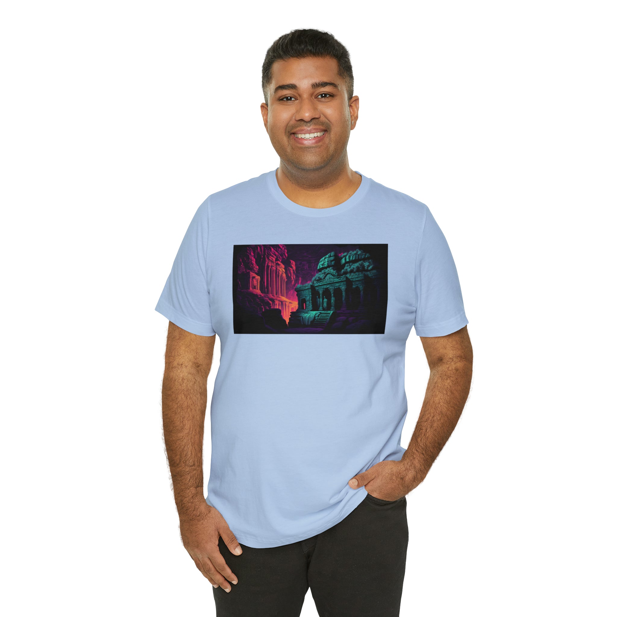 Unisex Jersey Short Sleeve Tee - Ellora Caves, India