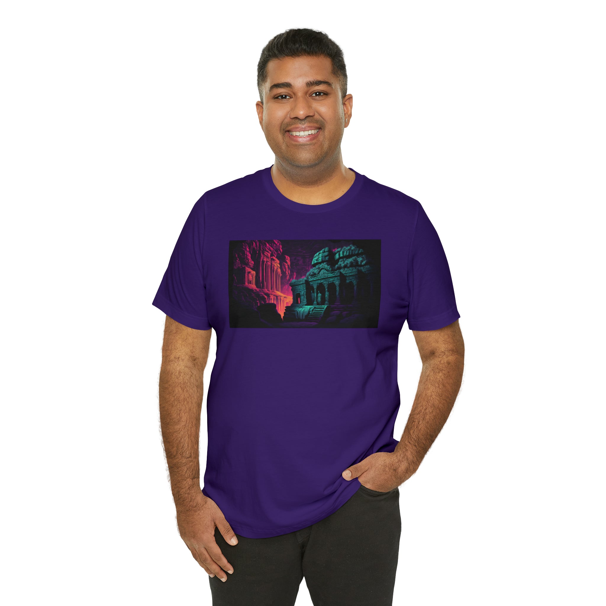 Unisex Jersey Short Sleeve Tee - Ellora Caves, India