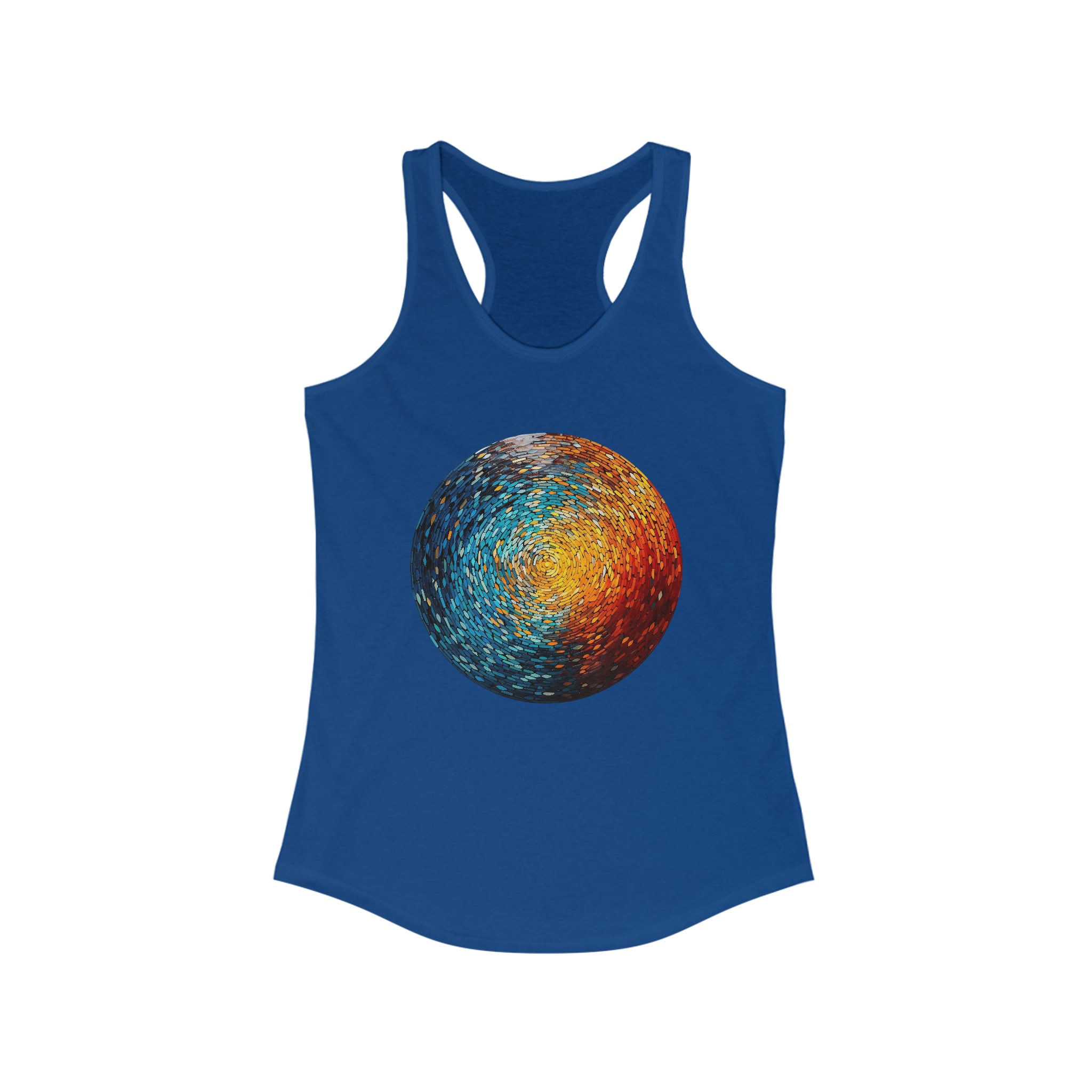 Women's Ideal Racerback Tank - Pointillism Designs 01