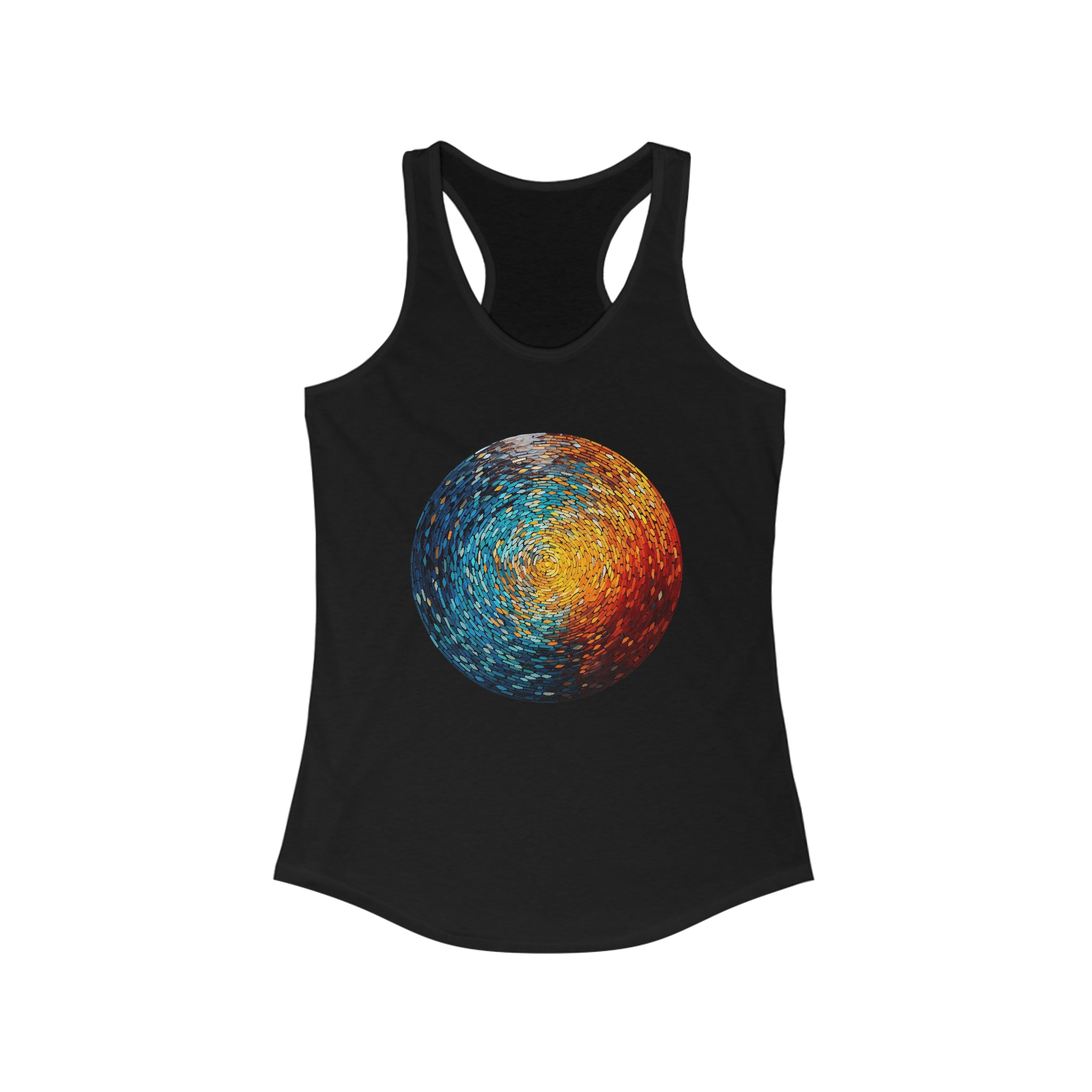 Women's Ideal Racerback Tank - Pointillism Designs 01