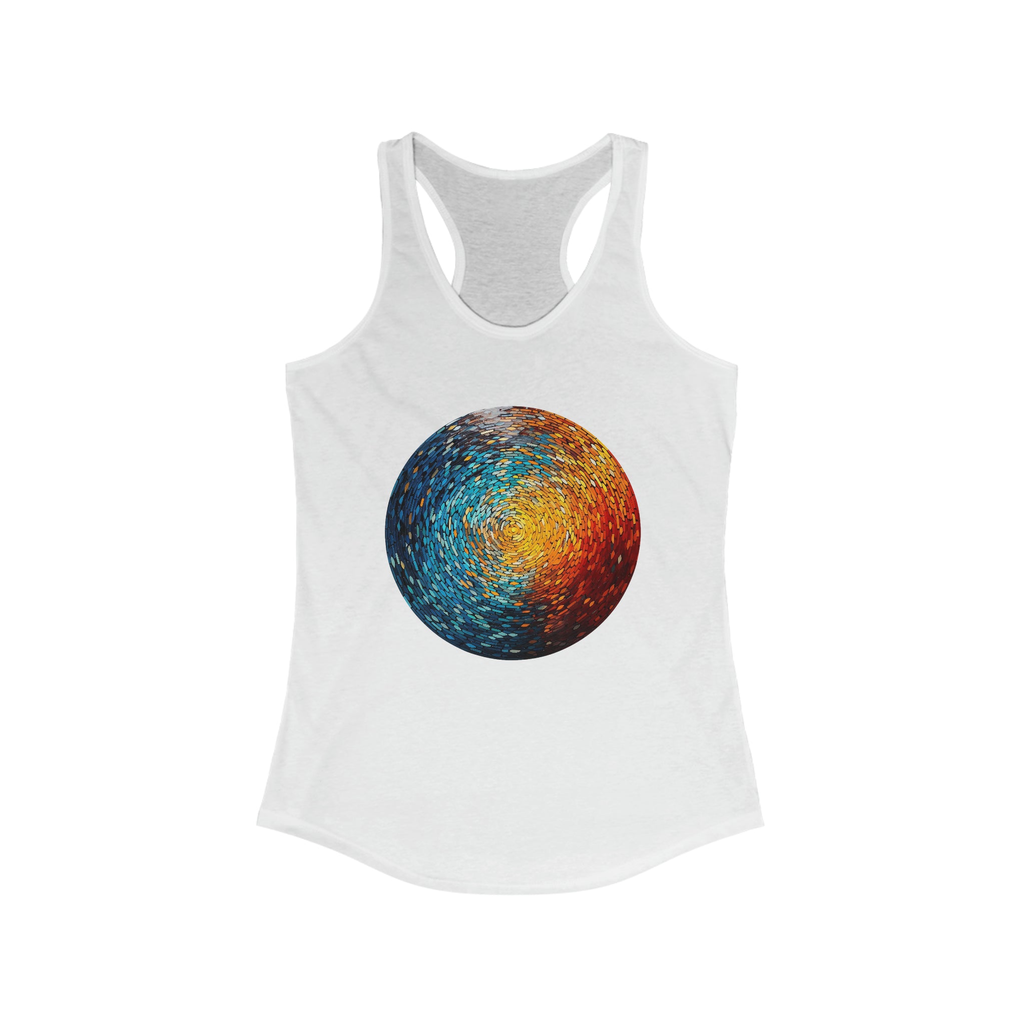 Women's Ideal Racerback Tank - Pointillism Designs 01