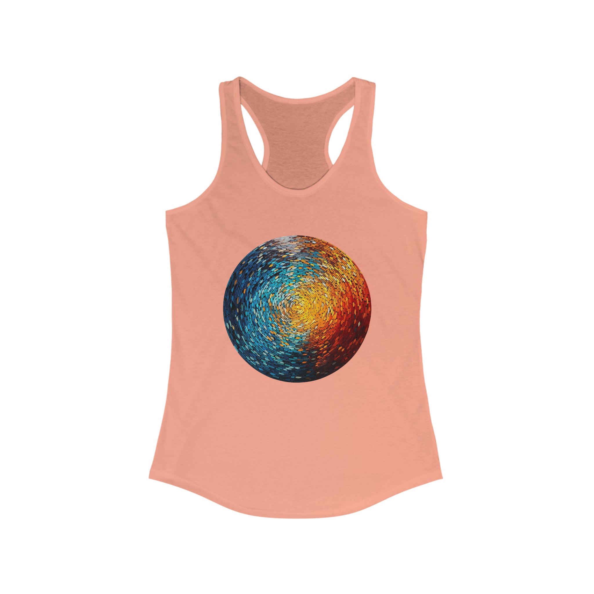 Women's Ideal Racerback Tank - Pointillism Designs 01