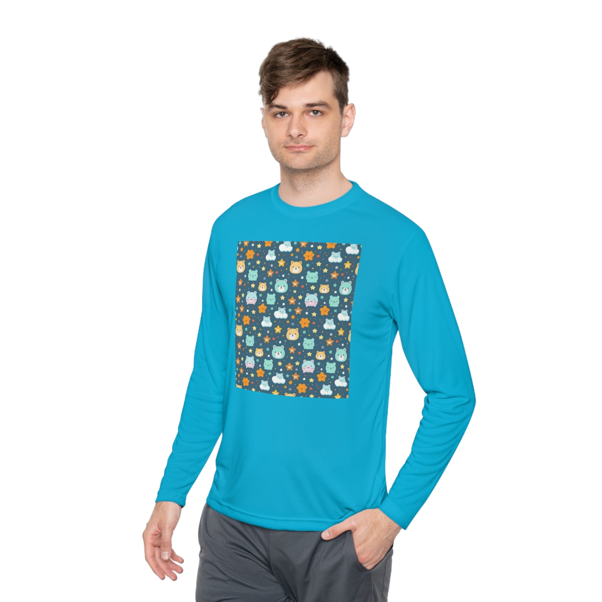 Unisex Lightweight Long Sleeve Tee (AOP) - Abstract Designs 06