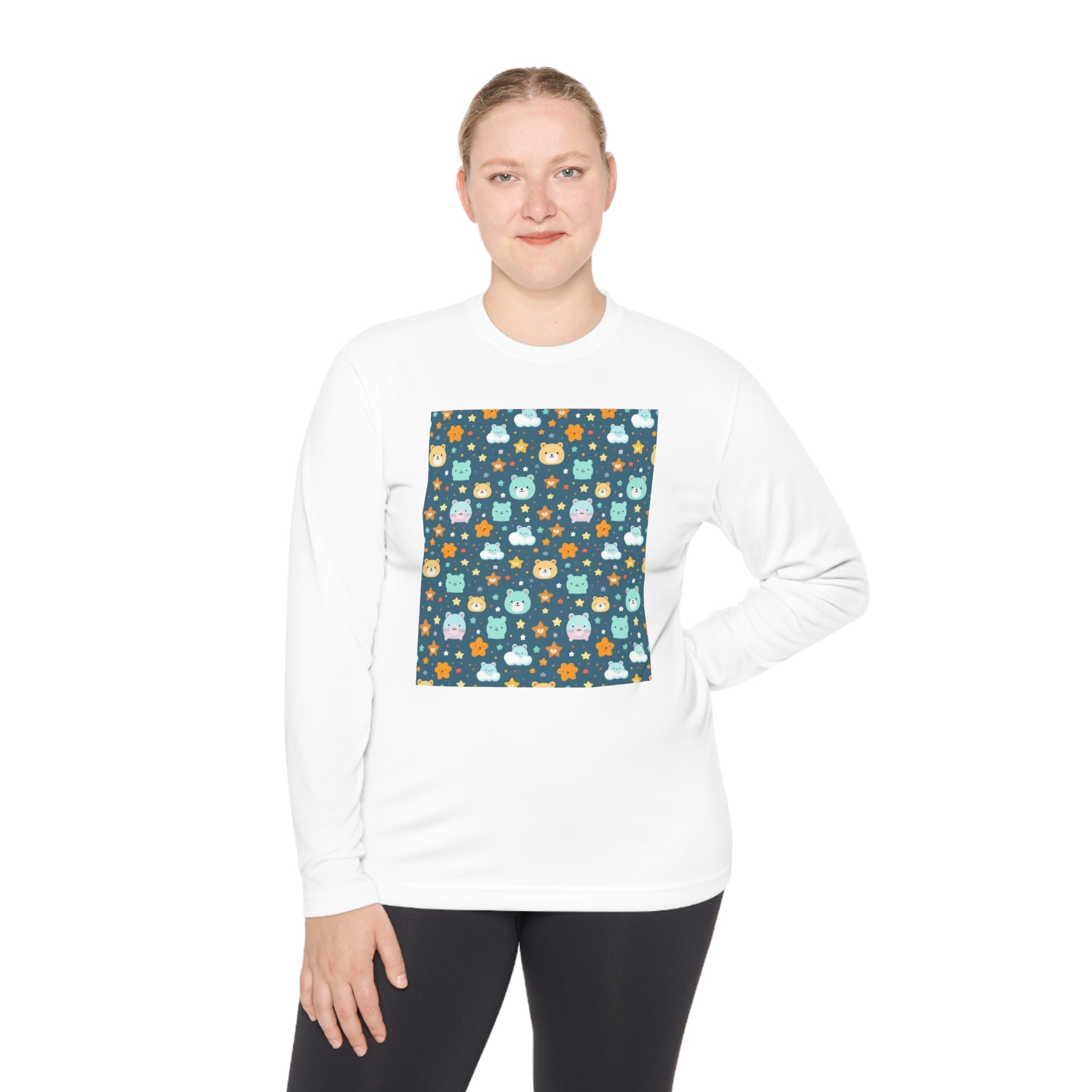 Unisex Lightweight Long Sleeve Tee (AOP) - Abstract Designs 06