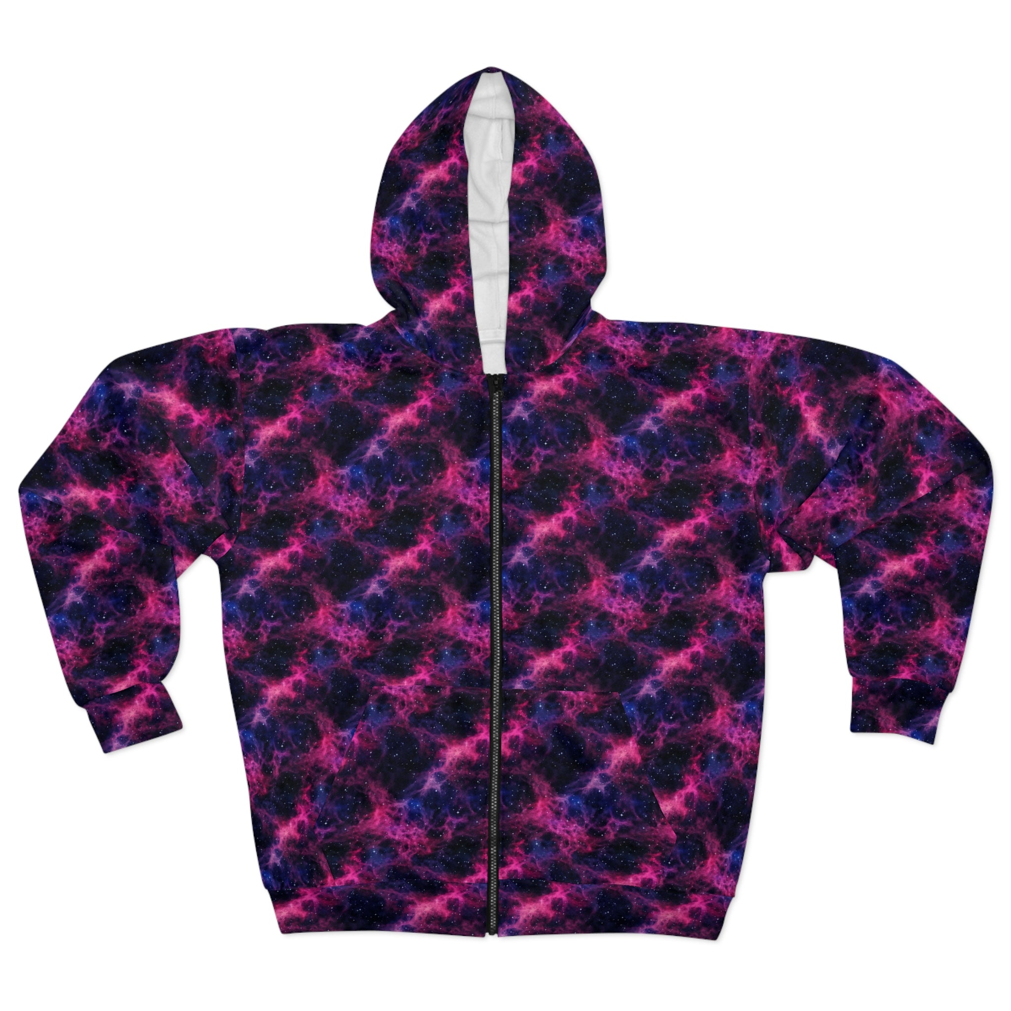 Unisex Zip Hoodie (AOP) - Vibrant Designs 05