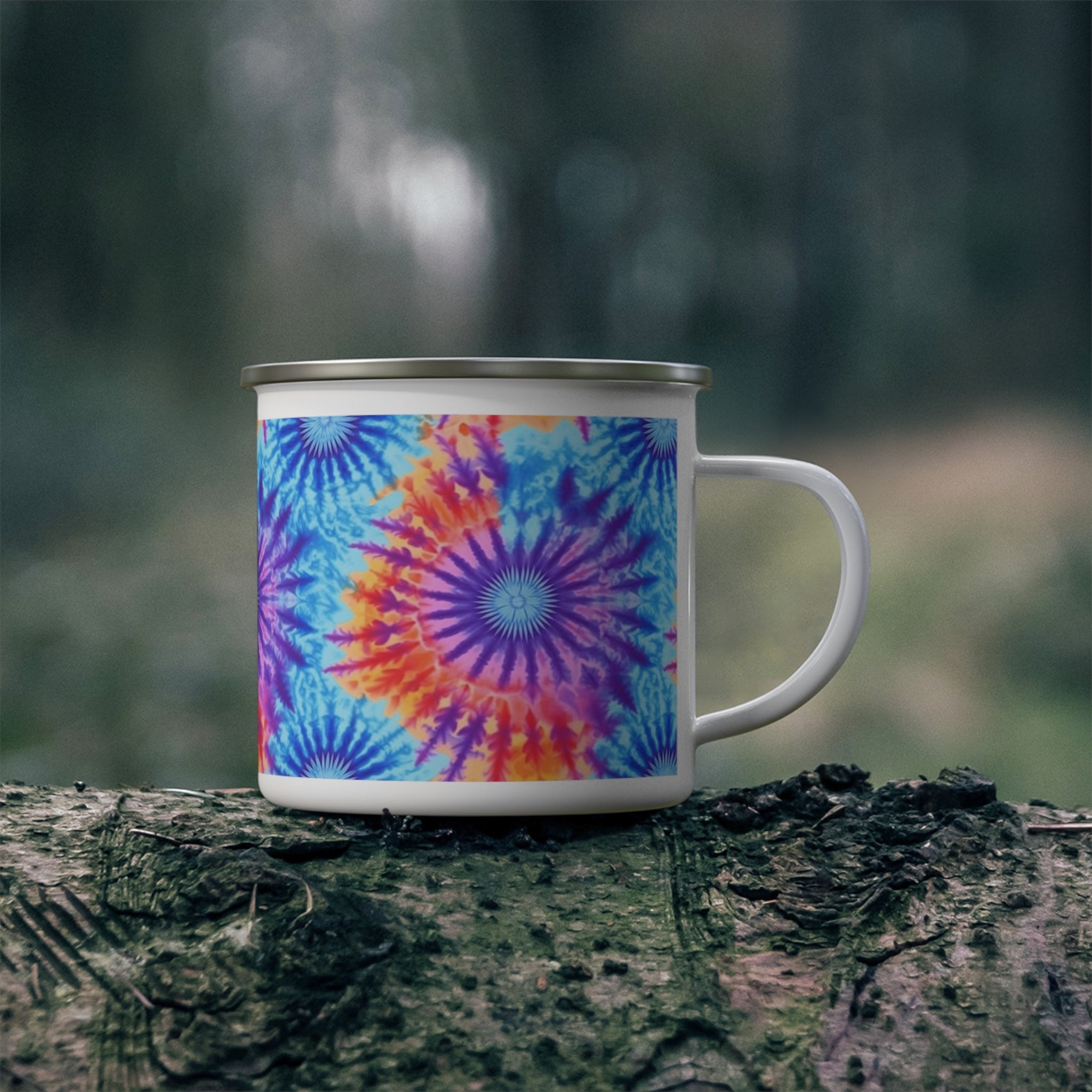 Enamel Camping Mug - Tie Dye, Seamless Designs 12