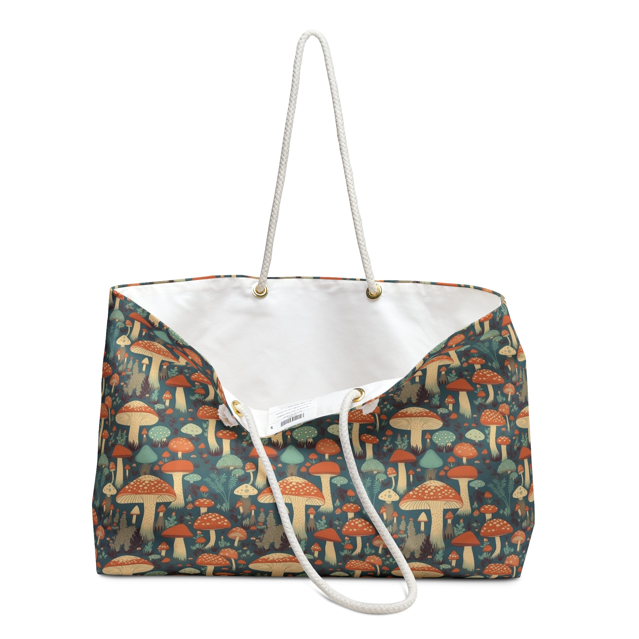 Weekender Bag (AOP) - Seamless Mushroom Designs 05