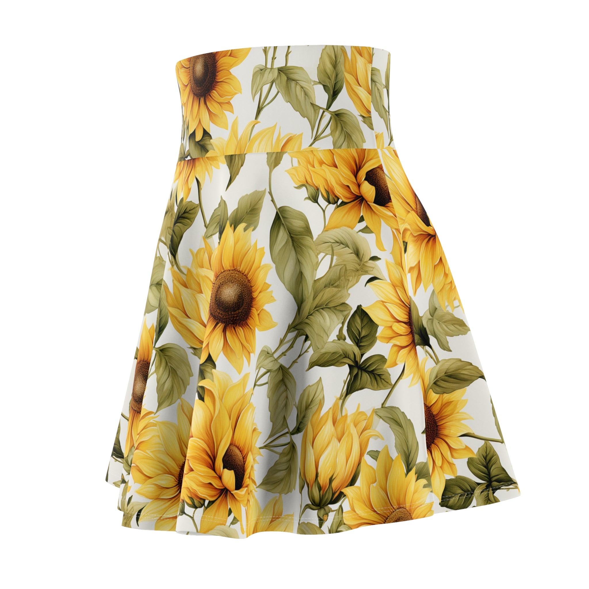 Women's Skater Skirt (AOP) - Seamless Watercolor Designs 05