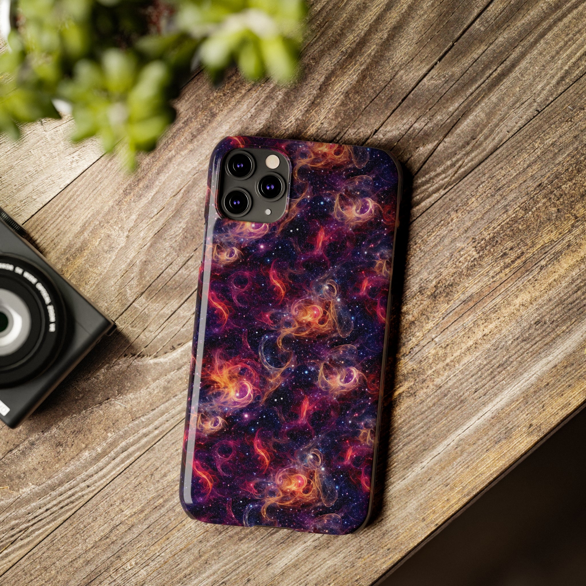 Slim Phone Cases (AOP) - Seamless Fantasy Galaxies 01