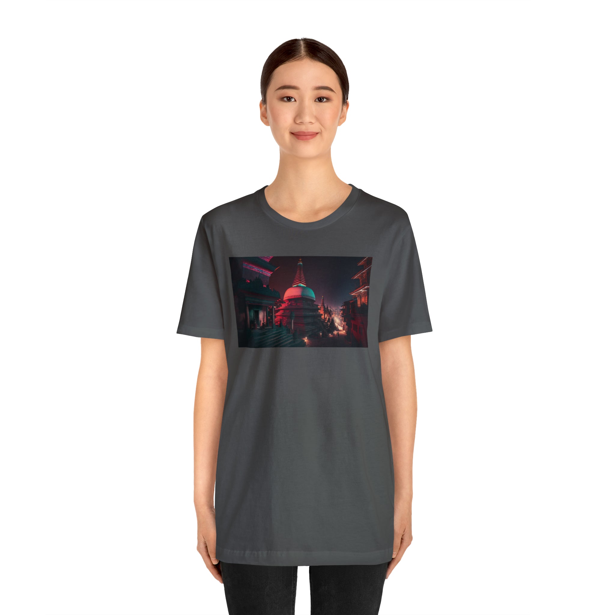 Unisex Jersey Short Sleeve Tee - Swayambhunath Temple, Nepal