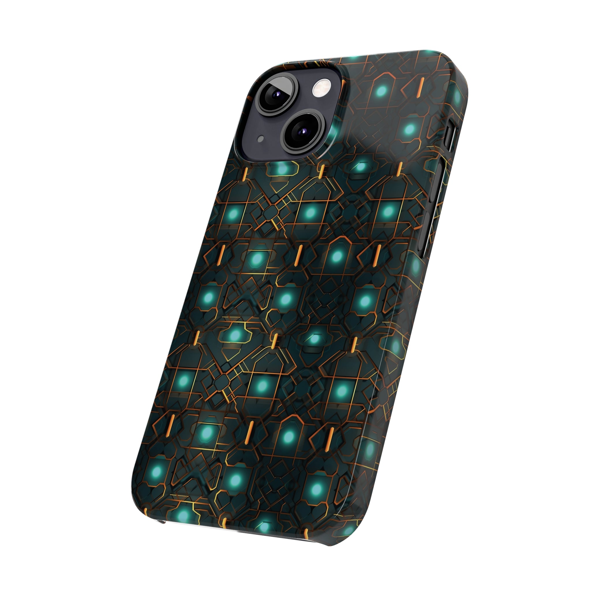 Slim Phone Cases (AOP) - Seamless Futuristic Designs 01