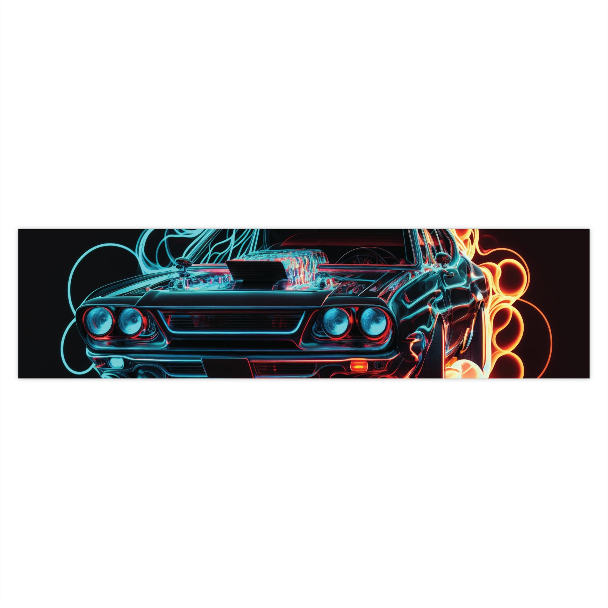 Bumper Stickers - Neon Car Design 05