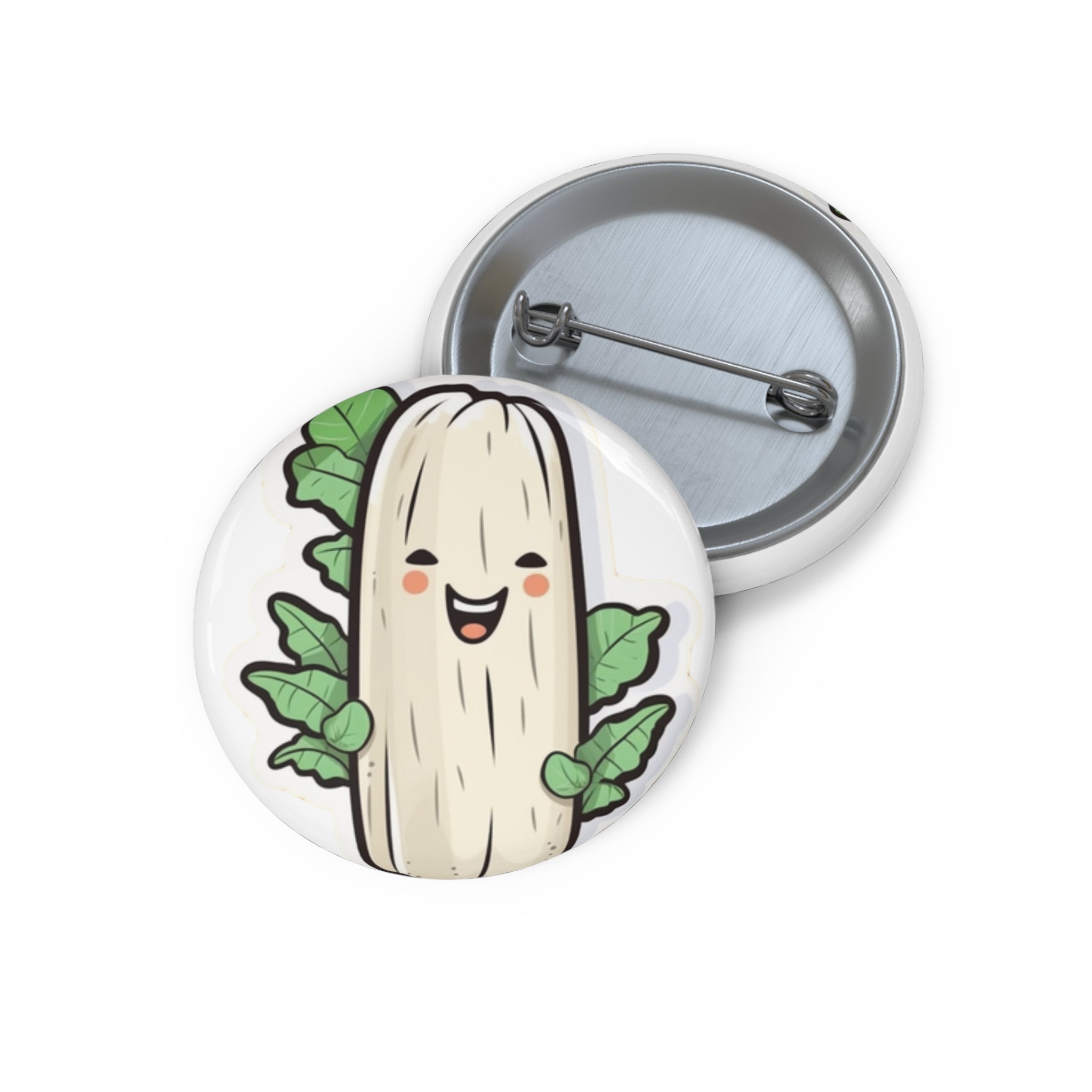 Custom Pin Buttons - Cassava Root