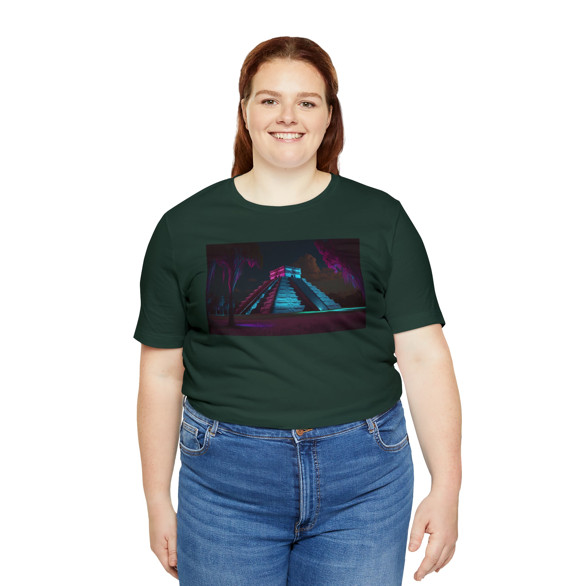 Unisex Jersey Short Sleeve Tee - Chichen Itza, Mexico