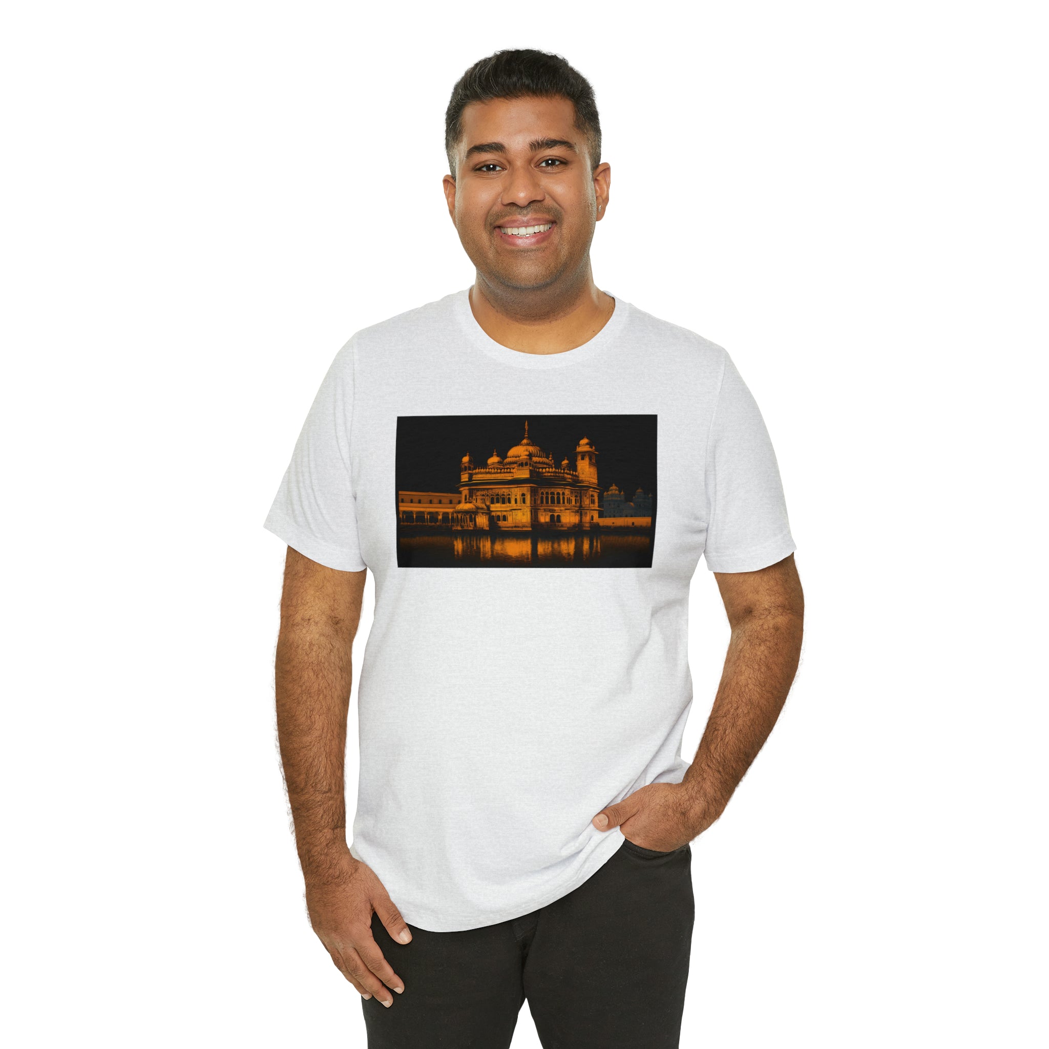 Unisex Jersey Short Sleeve Tee - Golden Temple, India