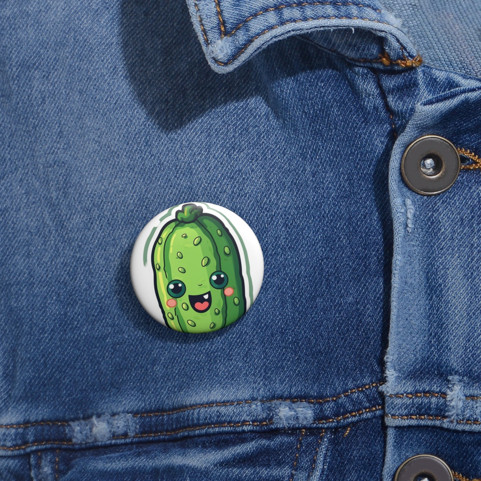 Custom Pin Buttons - Cucumber
