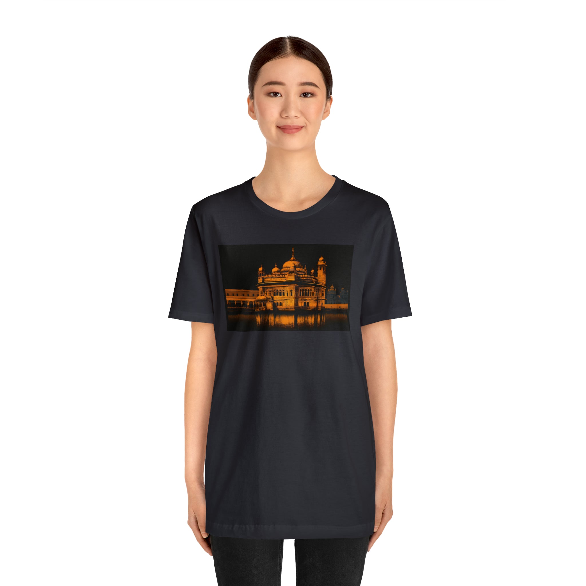 Unisex Jersey Short Sleeve Tee - Golden Temple, India