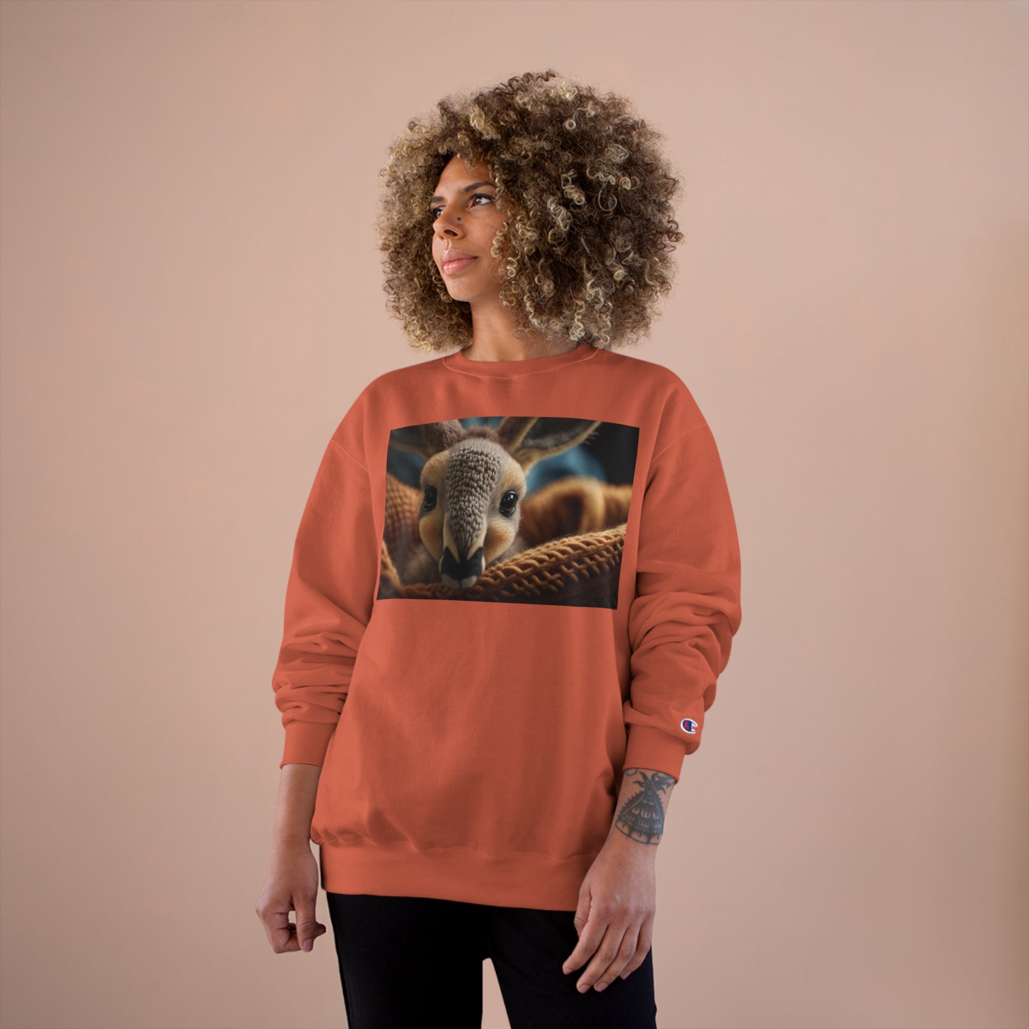 Champion Sweatshirt - Knit Animals, Kangaroo Joey