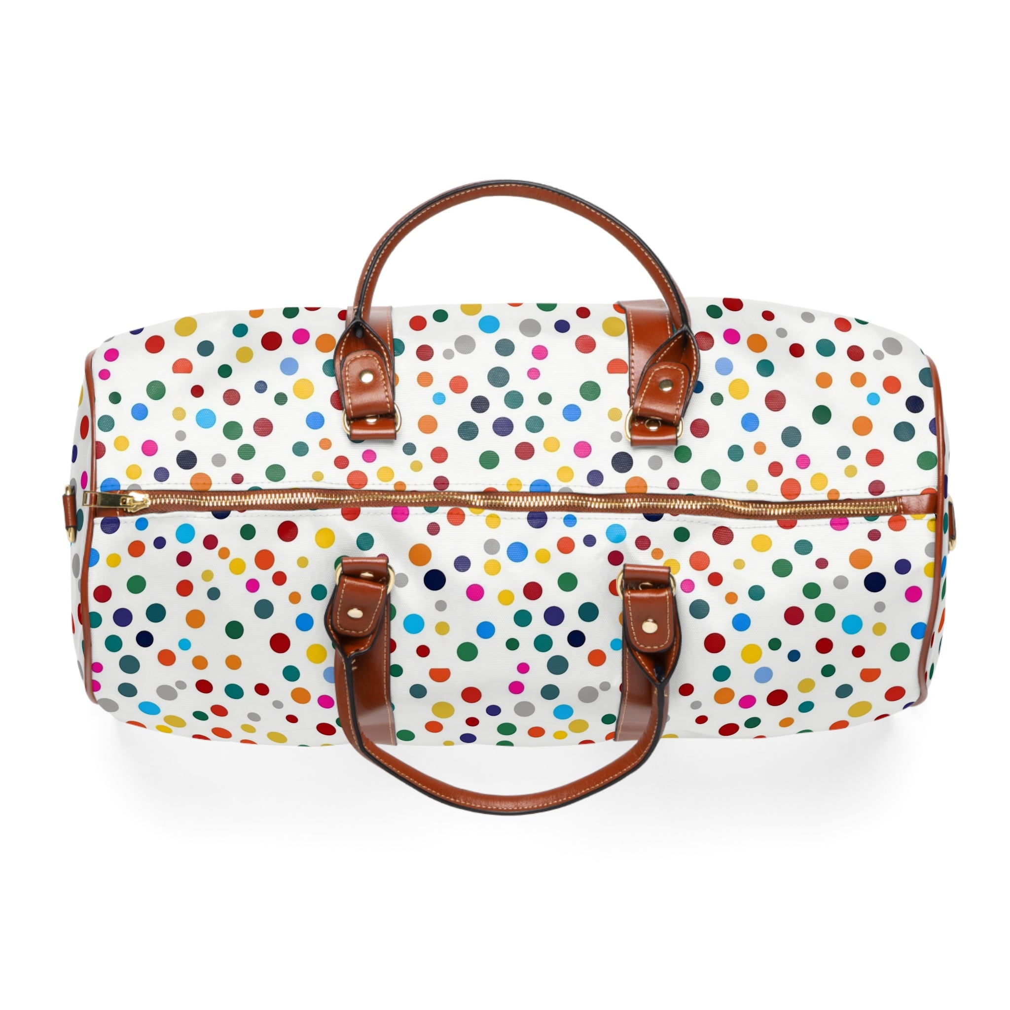 Waterproof Travel Bag (AOP) - Polka Dots Design 04