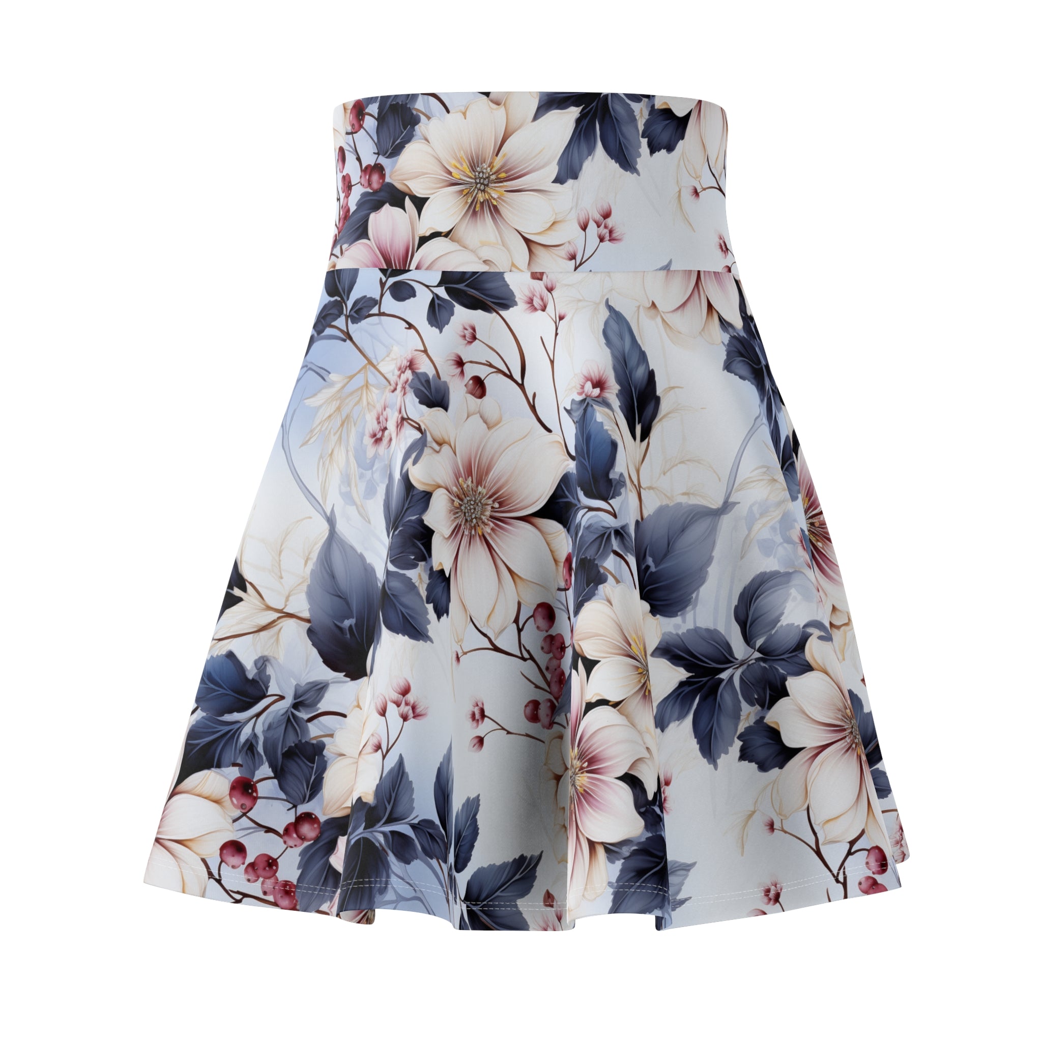 Women's Skater Skirt (AOP) - Seamless Watercolor Designs 03