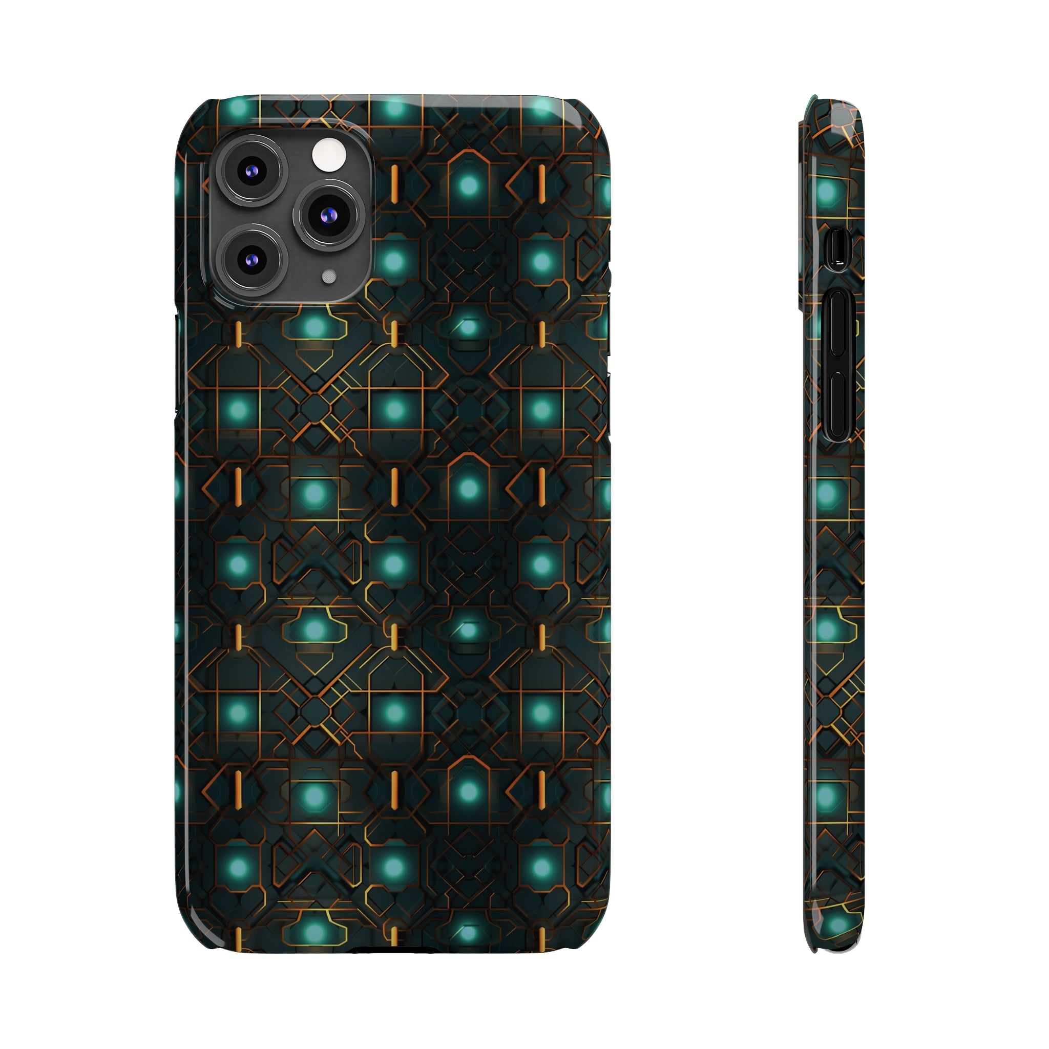 Slim Phone Cases (AOP) - Seamless Futuristic Designs 01