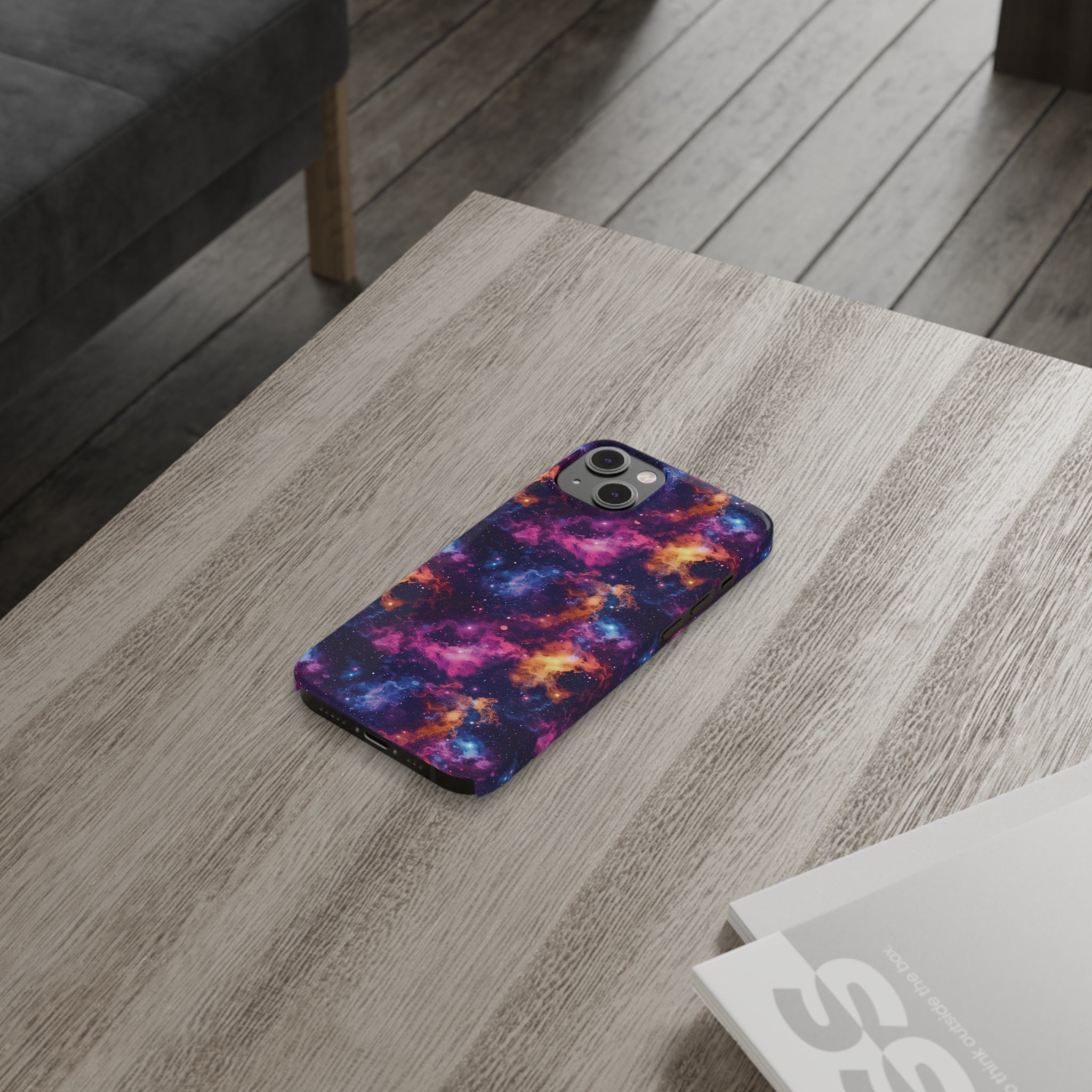 Slim Phone Cases (AOP) - Seamless Fantasy Galaxies 06