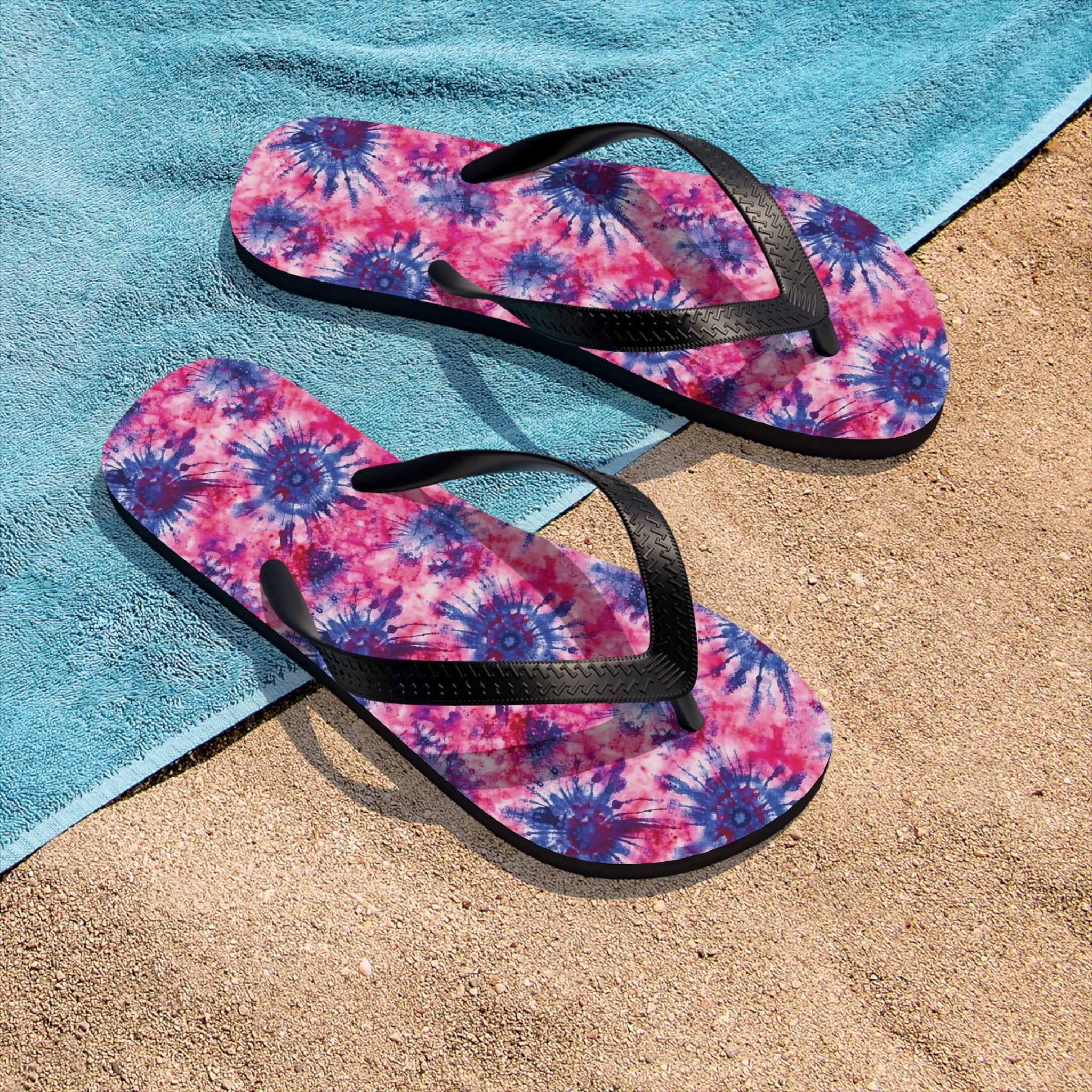 Unisex Flip-Flops (AOP) - Tie Dye Designs 03