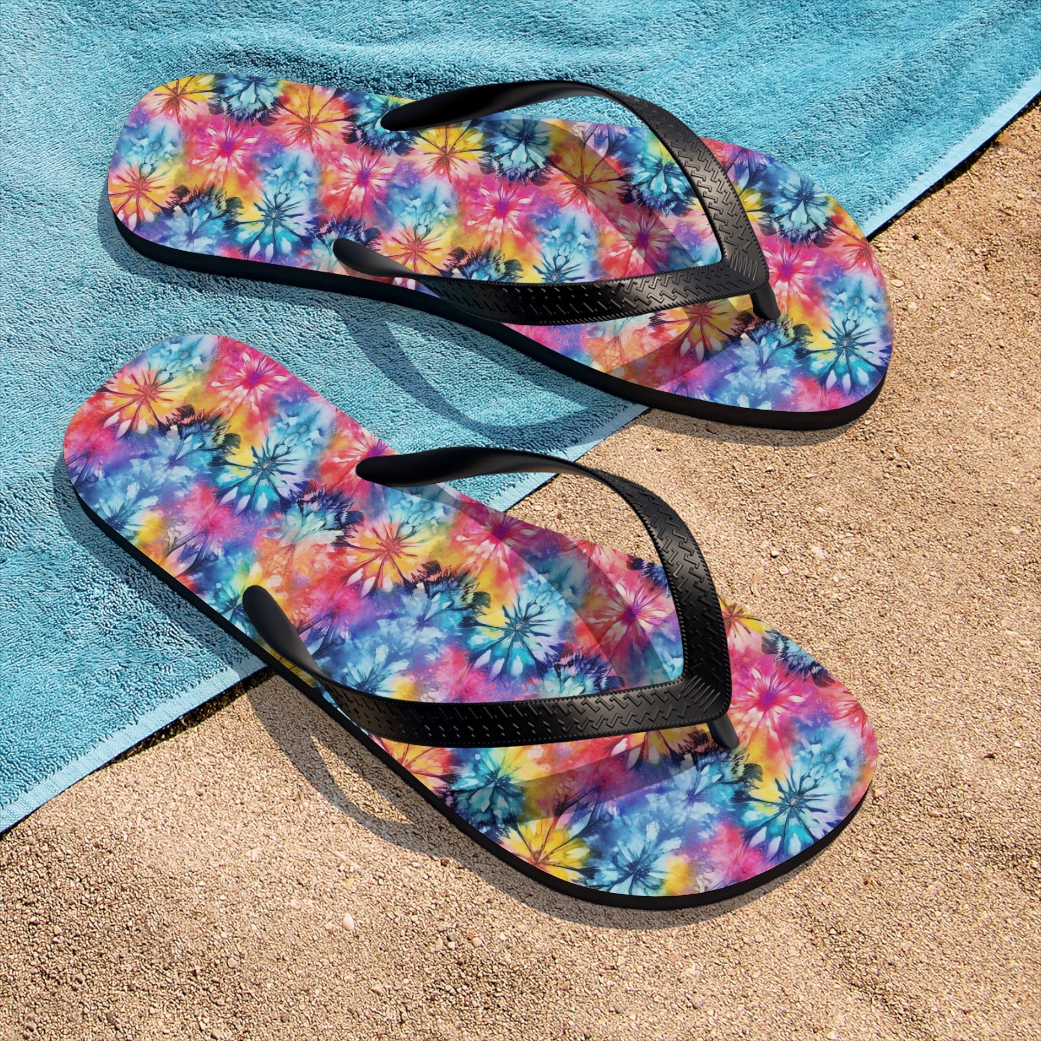 Unisex Flip-Flops (AOP) - Tie Dye Designs 05