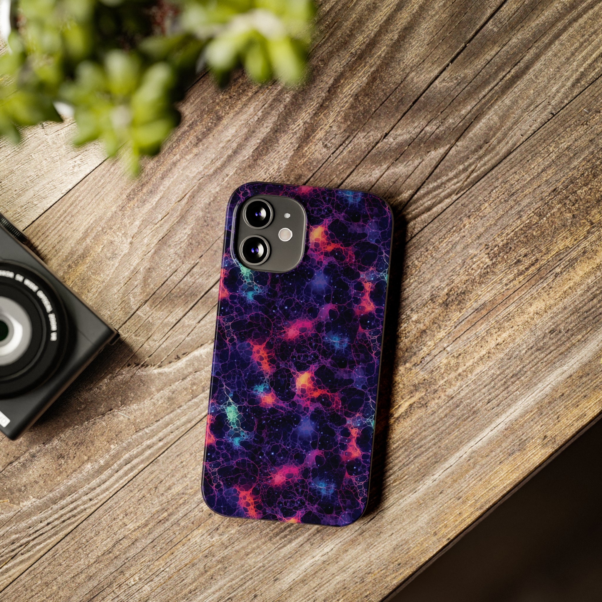 Slim Phone Cases (AOP) - Seamless Fantasy Galaxies 08