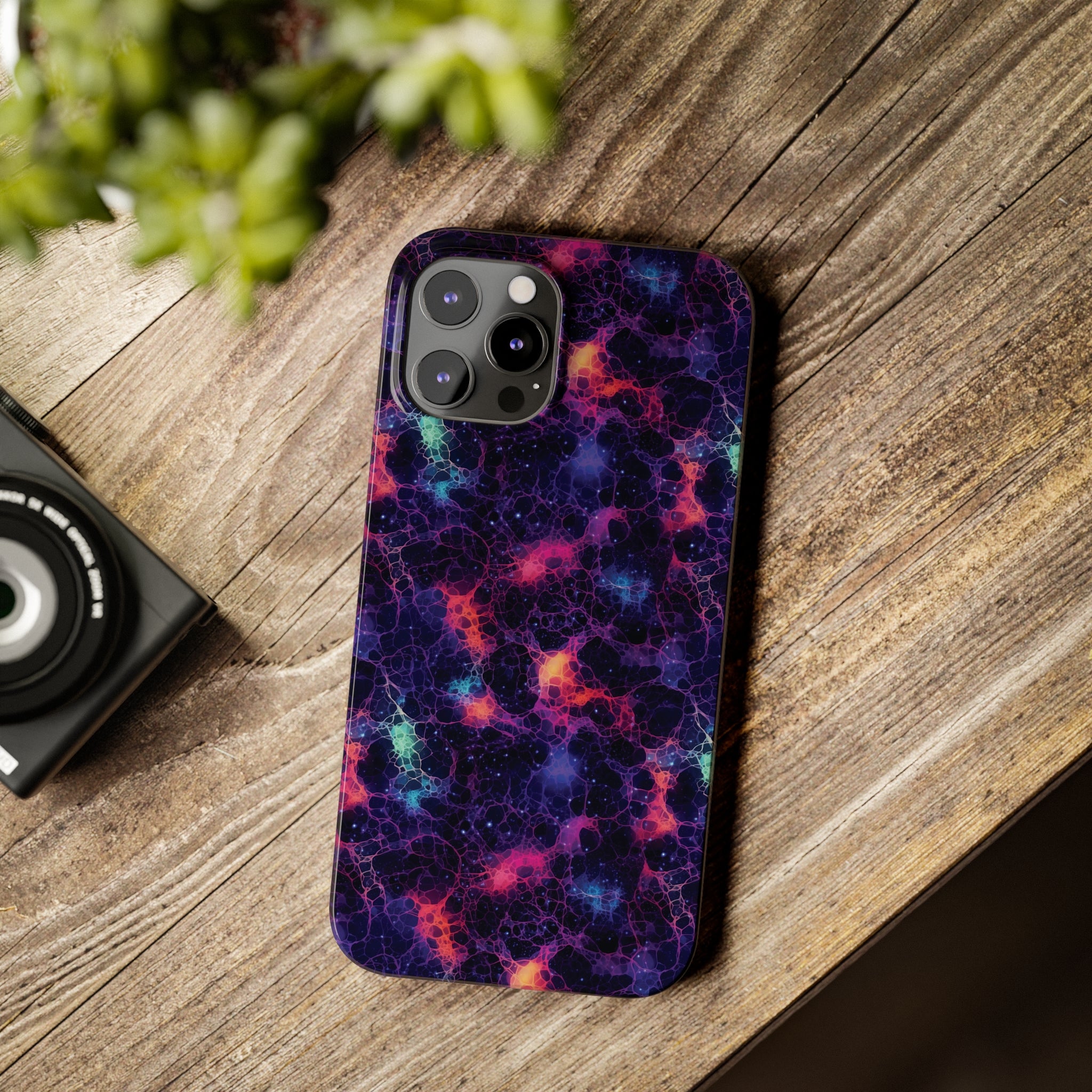 Slim Phone Cases (AOP) - Seamless Fantasy Galaxies 08